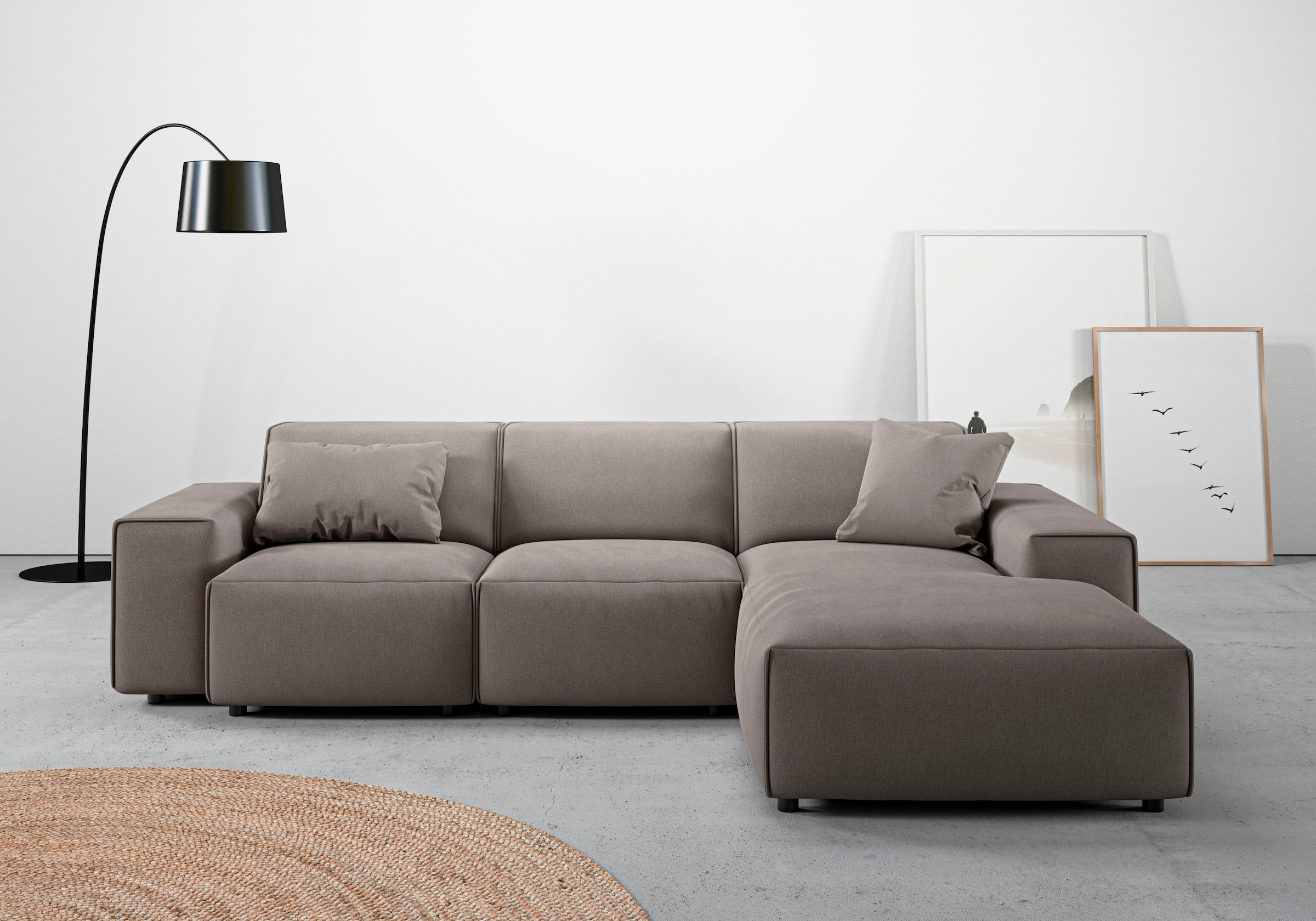 andas Ecksofa "Glimminge L-Form auch in Breitcord, Feincord + Easy care-Bez günstig online kaufen