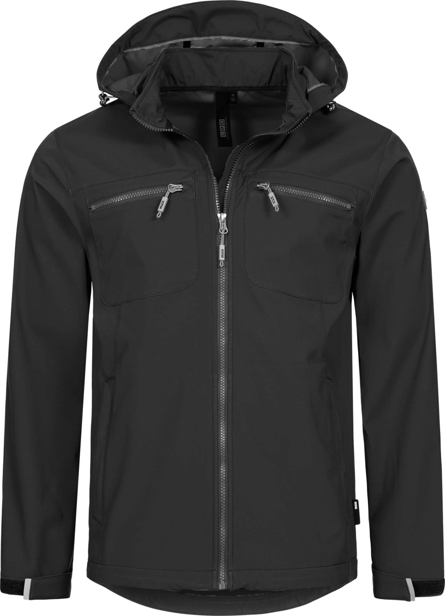 LPO Softshelljacke "LAC SIMARD NEW II Men" mit Kapuze mit abnehmbarer Kapuze