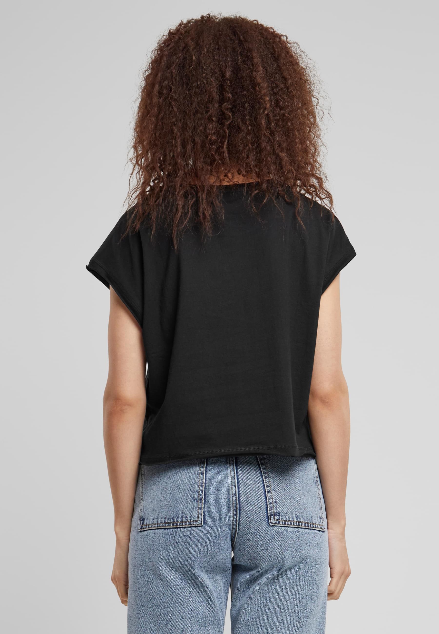 URBAN CLASSICS T-Shirt »Urban Classics Damen Ladies Organic Open Edge Tee«, (1 tlg.)