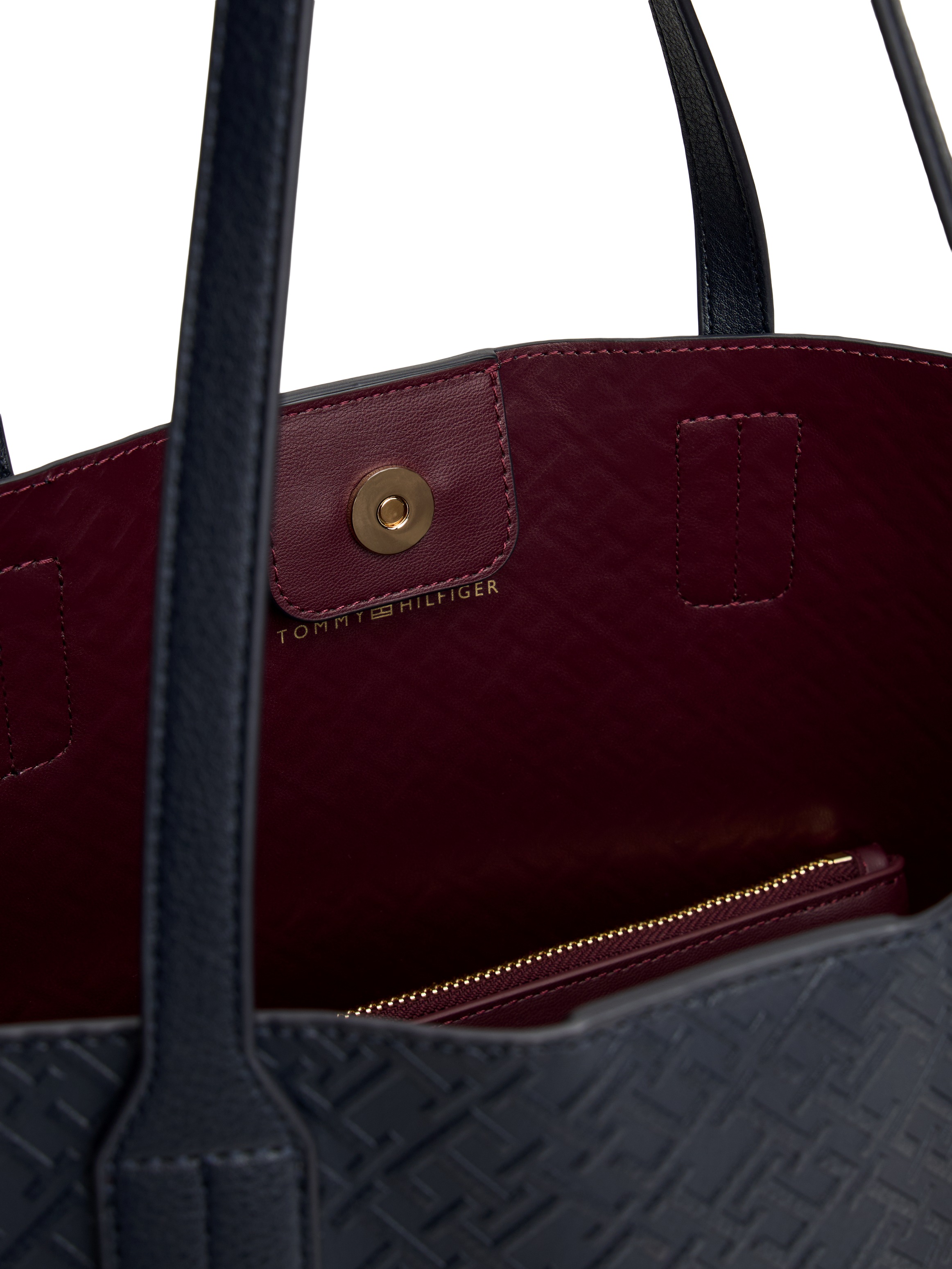 Tommy Hilfiger Tragetasche »TH ICON TOTE MONO« , Damen Schultertasche, Businesstasche mit doppeltem Tragegriff