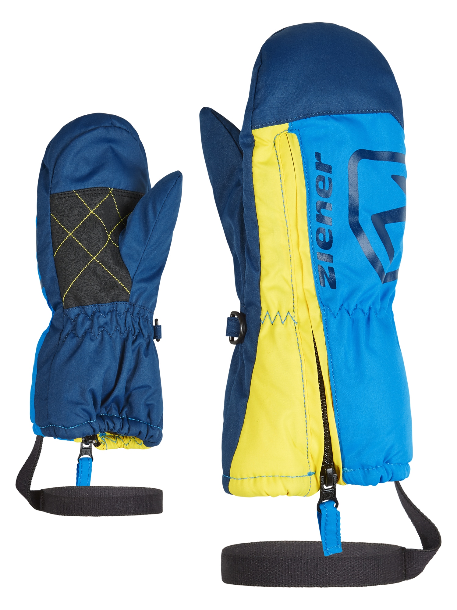 ZIENER Baby Fäustlinge "LEON", blau, Gr. 3,5, Kunstfaser, Handschuhe