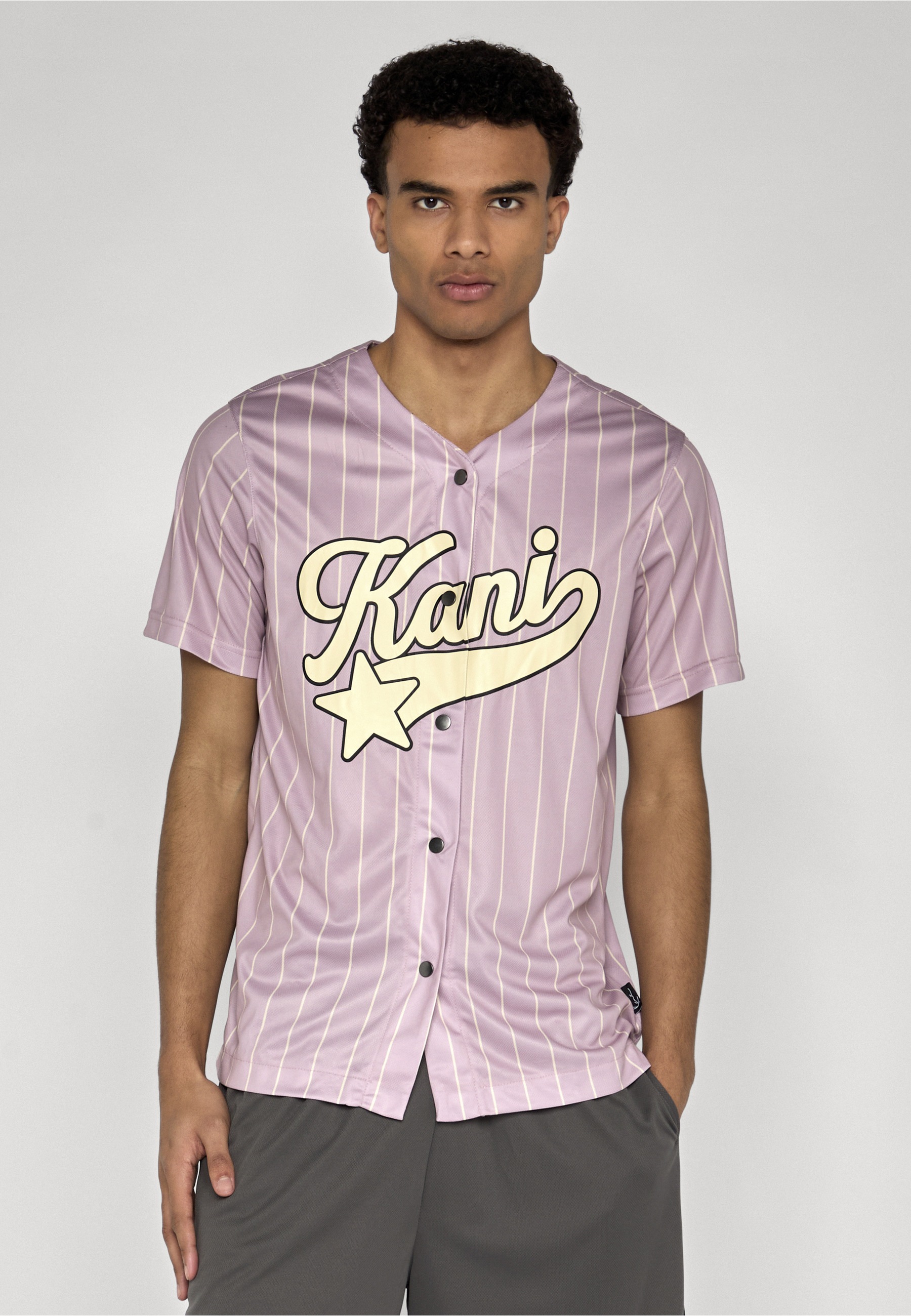 Karl Kani T-Shirt »Karl Kani Woven Signature Pinstripe Baseballshirt« 1 Stk.