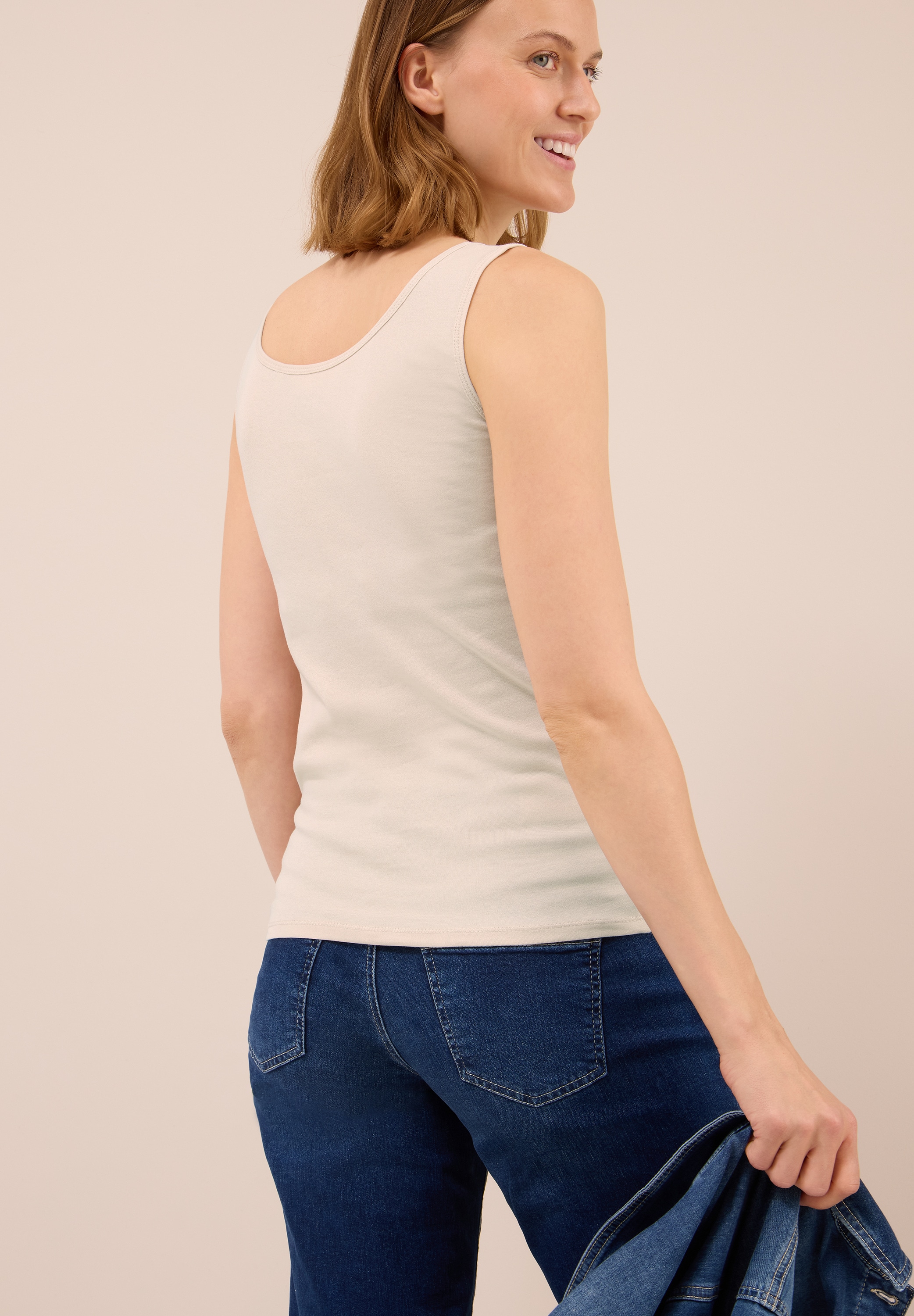 Cecil Shirttop »Style Linda«, in Unifarbe