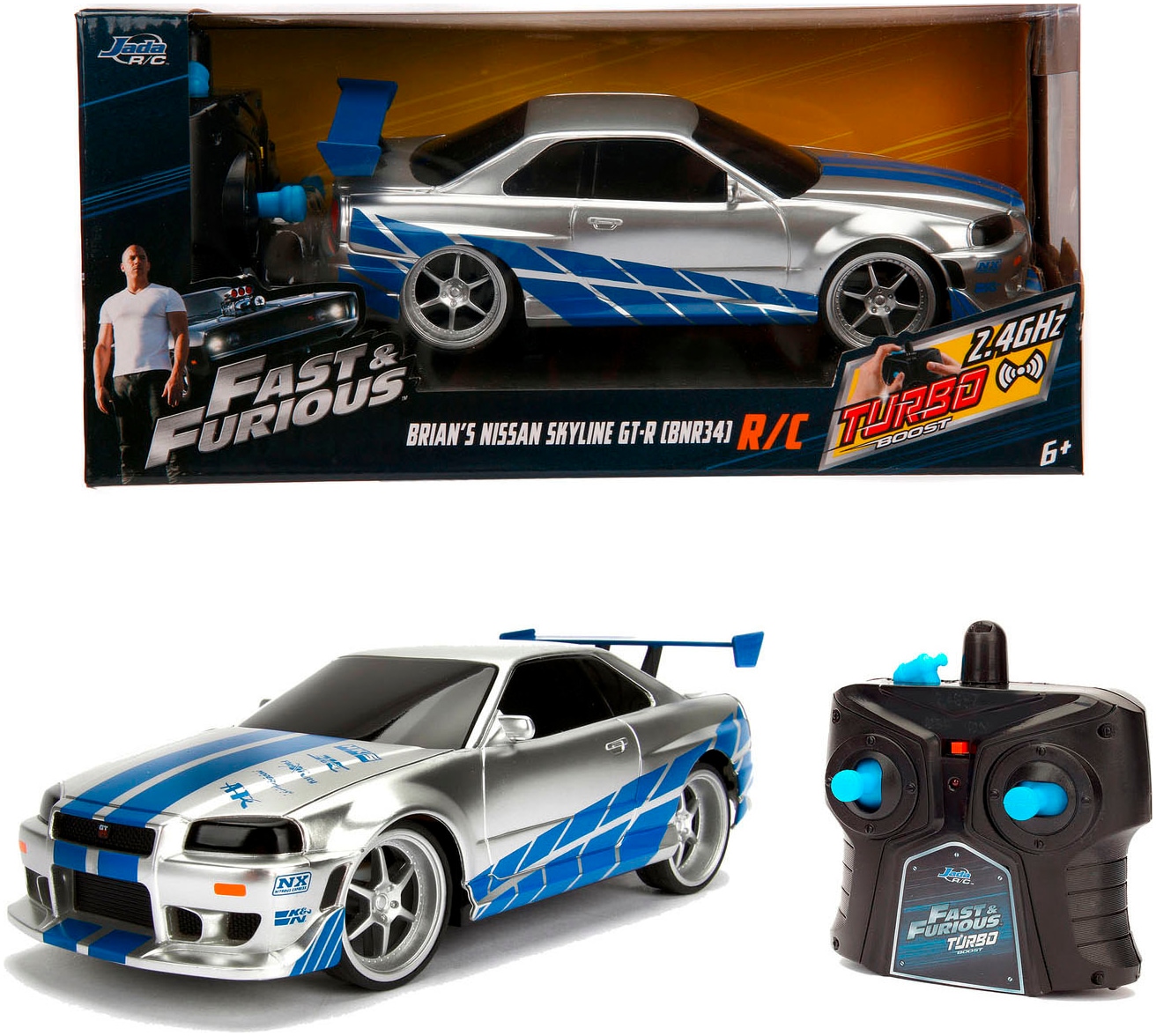 JADA RC-Auto »Fast&Furious RC Nissan Skyline GTR 1:24«