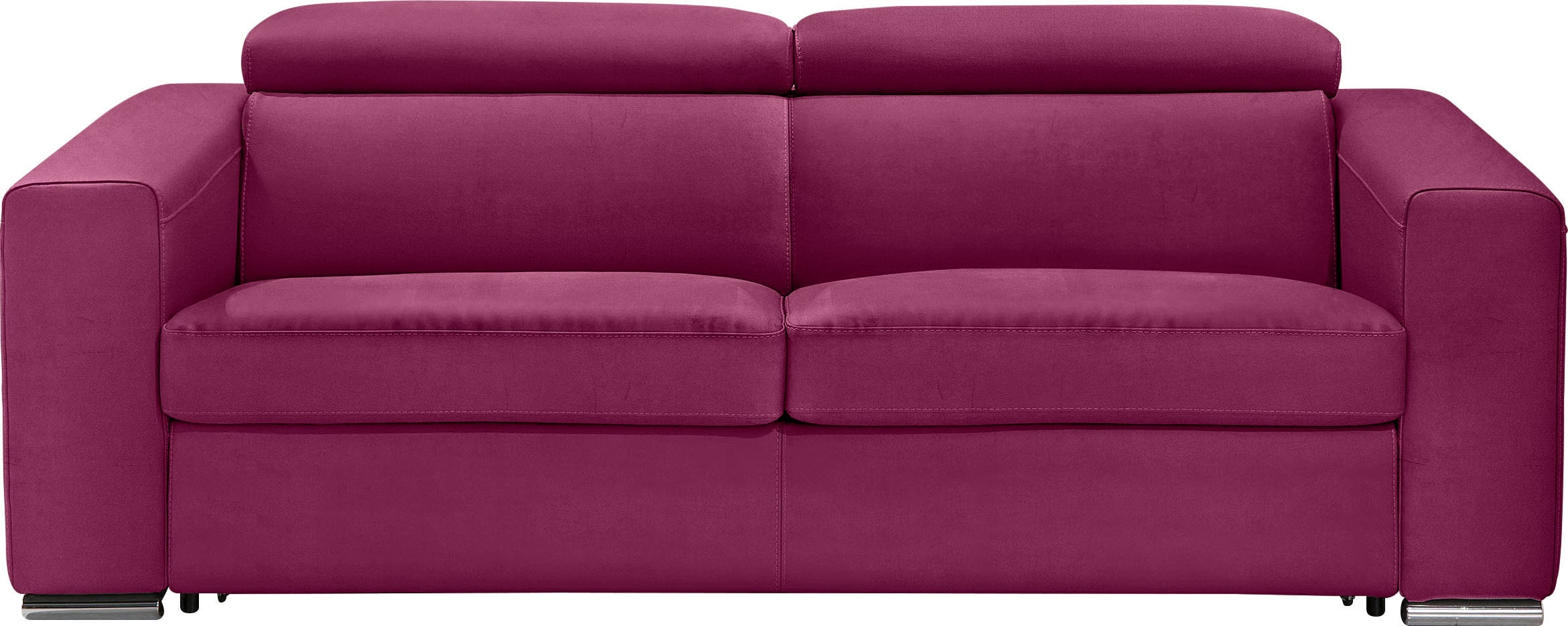 Egoitaliano Schlafsofa "Cabiria, Design und super Sitz- und Liegekomfort", Sofa inkl. Schlaffunktion, Kopfteile verstell