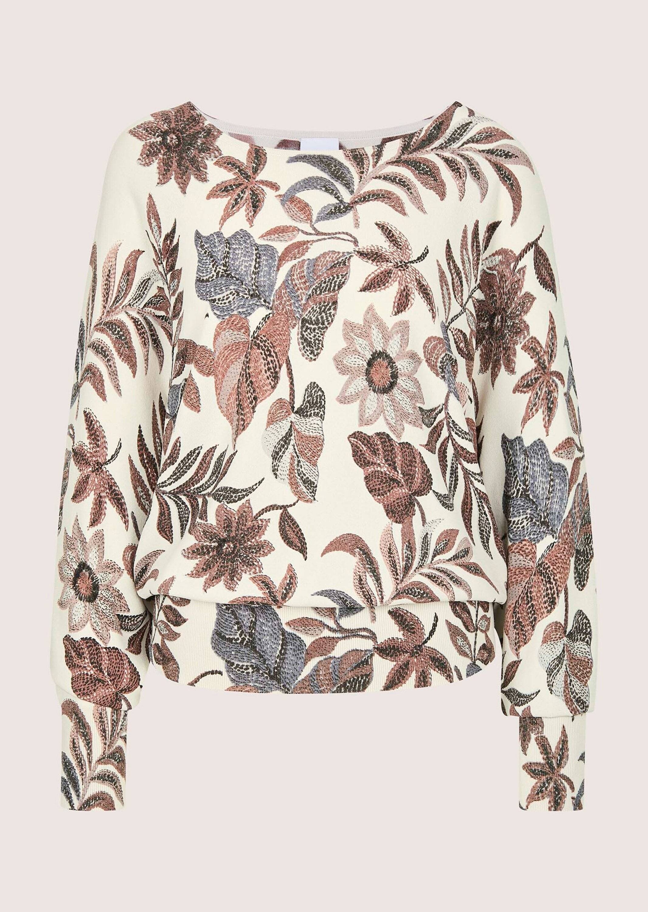 MADELEINE Longpullover "Viskosepullover Druckpullover mit floralem Muster" günstig online kaufen