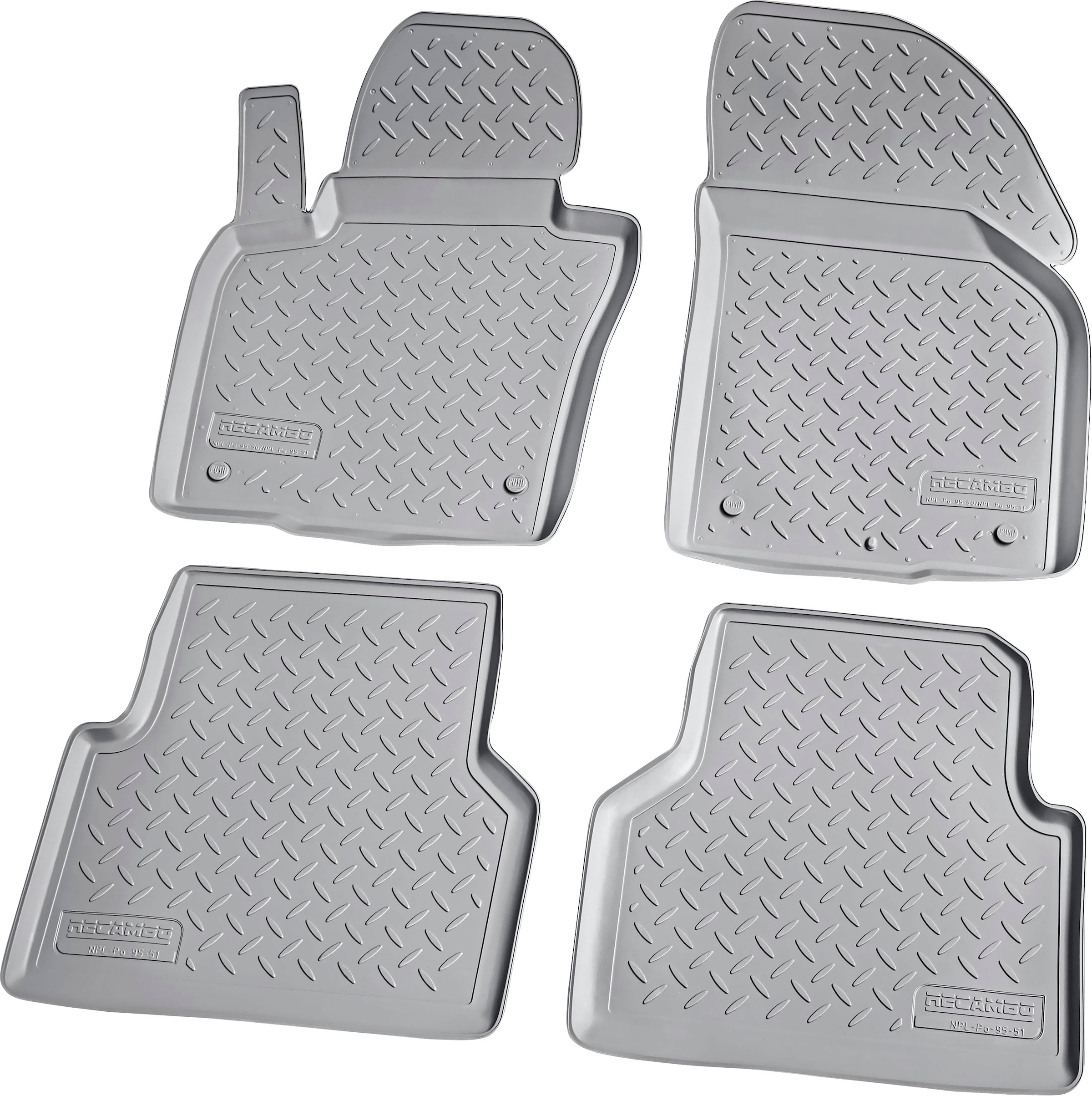 RECAMBO Passform-Fußmatten »CustomComforts«, VW, 4 St.), | Tiguan, 2007 Passform (Set, online 2016, perfekte - bestellen BAUR 5N