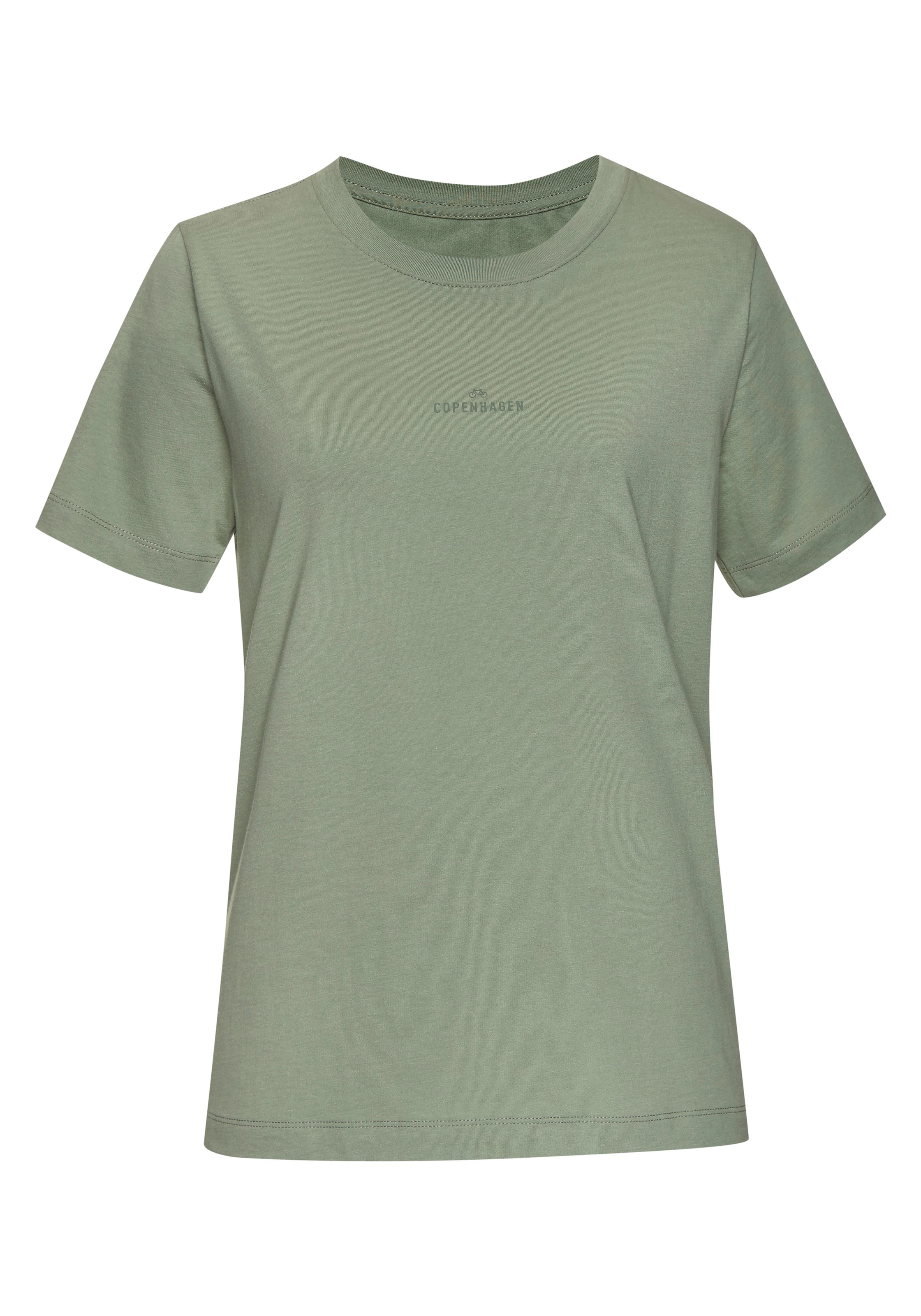 Copenhagen Studios T-Shirt »mit dezentem Logoprint vorn«, aus softer Jersey-Qualität mit Bio-Baumwolle