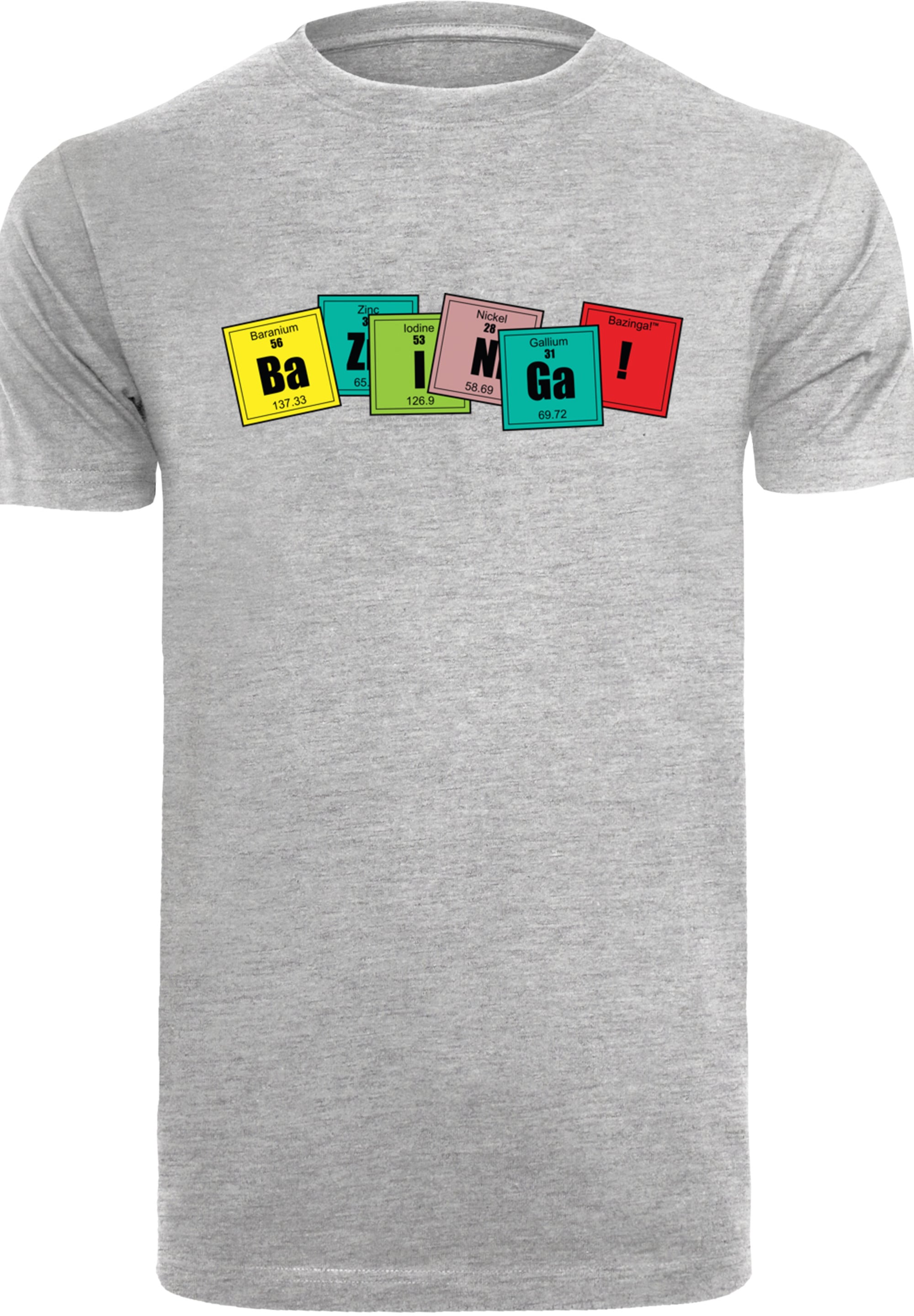 F4NT4STIC T-Shirt »Big Bang Theory Bazinga«, Herren,Premium Merch,Regular-Fit,Basic,Bedruckt