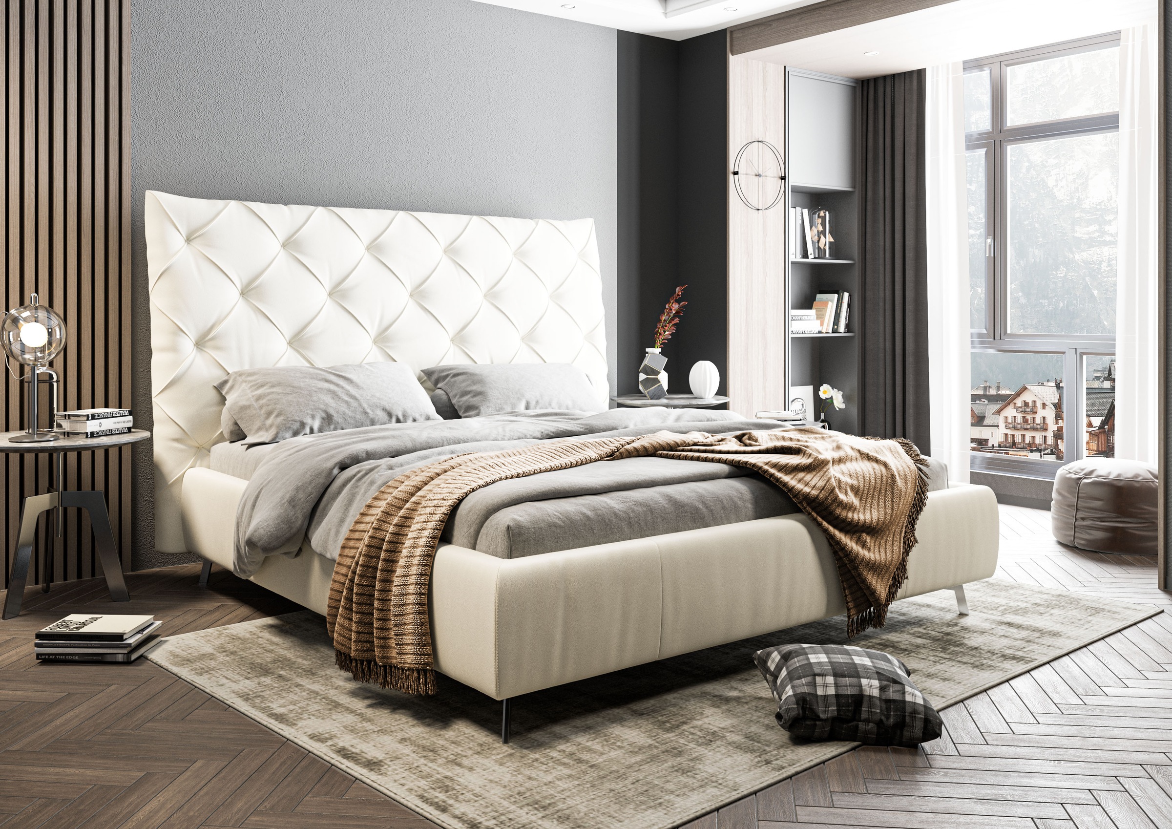 Home affaire Polsterbett "Elloree, in 4 Breiten, hinten mit Originalstoff b günstig online kaufen