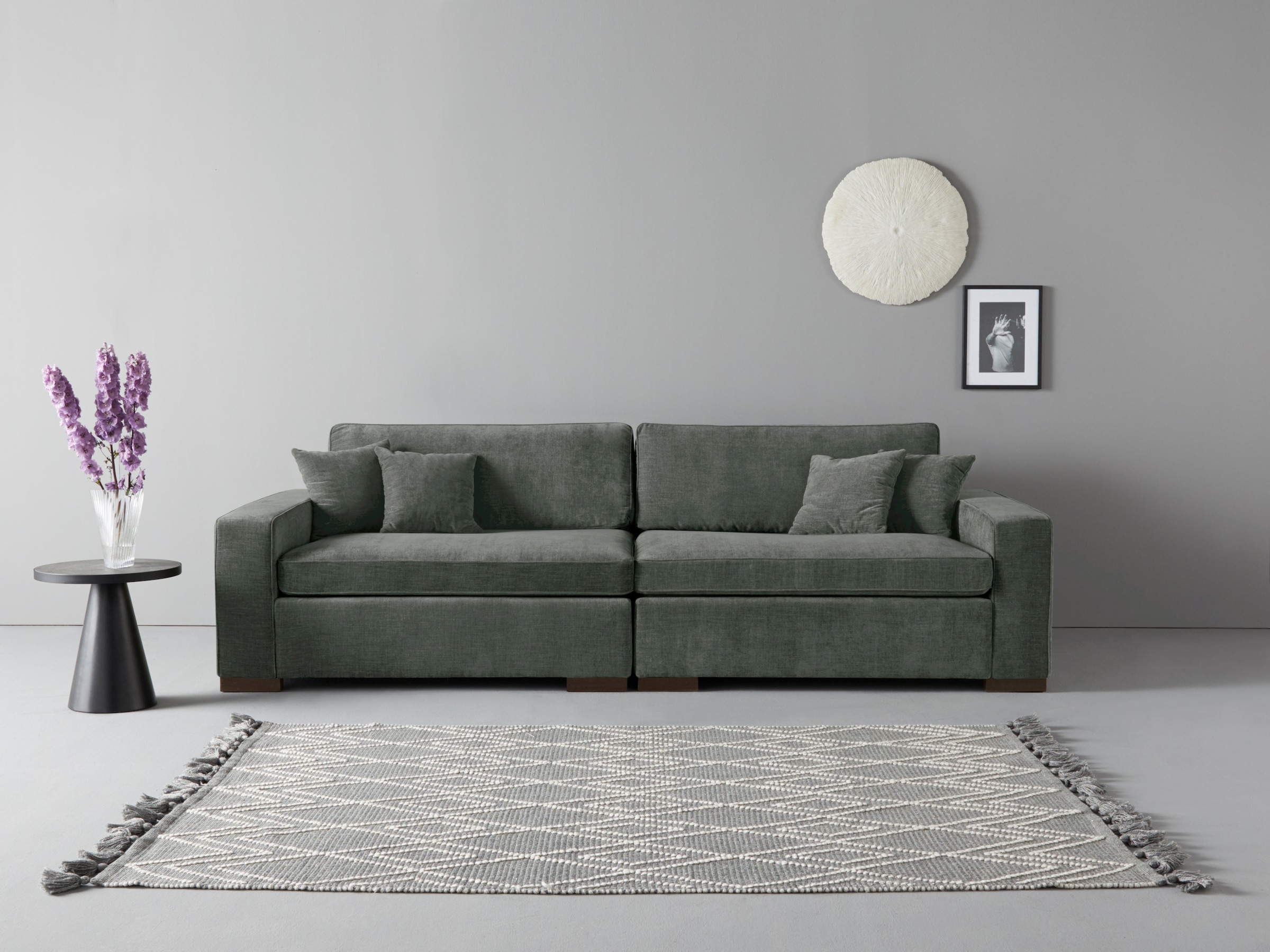 Home affaire 2-Sitzer "Skara XXL", Lounge-Sofa XXL mit Federkern-Polsterung günstig online kaufen