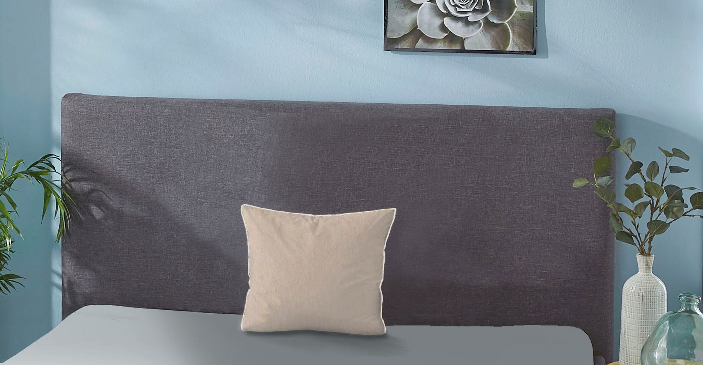 Biberna Kissenbezug "Hermal Flanell mit Reißverschluss, Melange-Optik, Wend günstig online kaufen