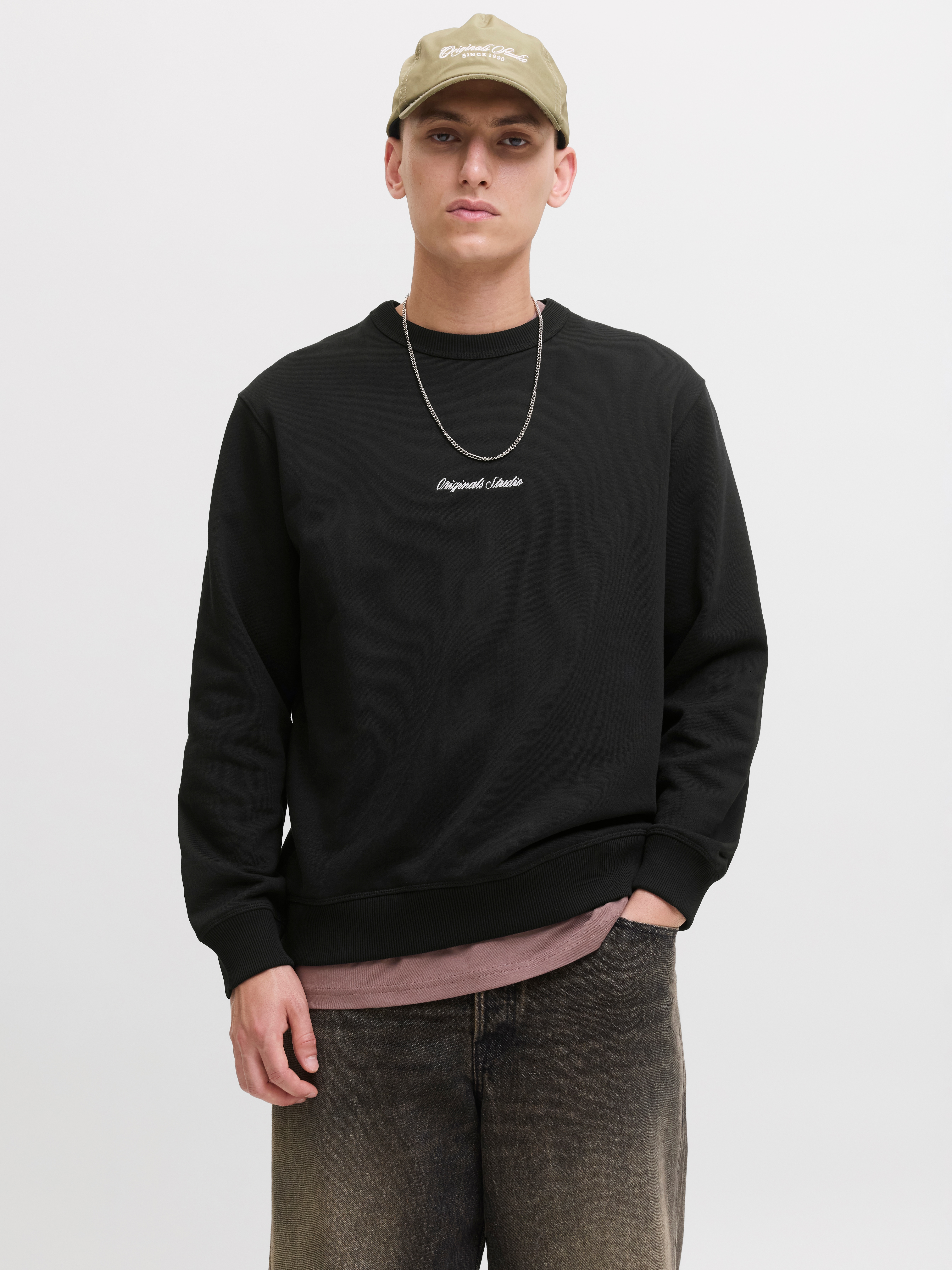Jack & Jones "JORNORREBRO EMB SWEAT CREW NOOS", mit Logo Print