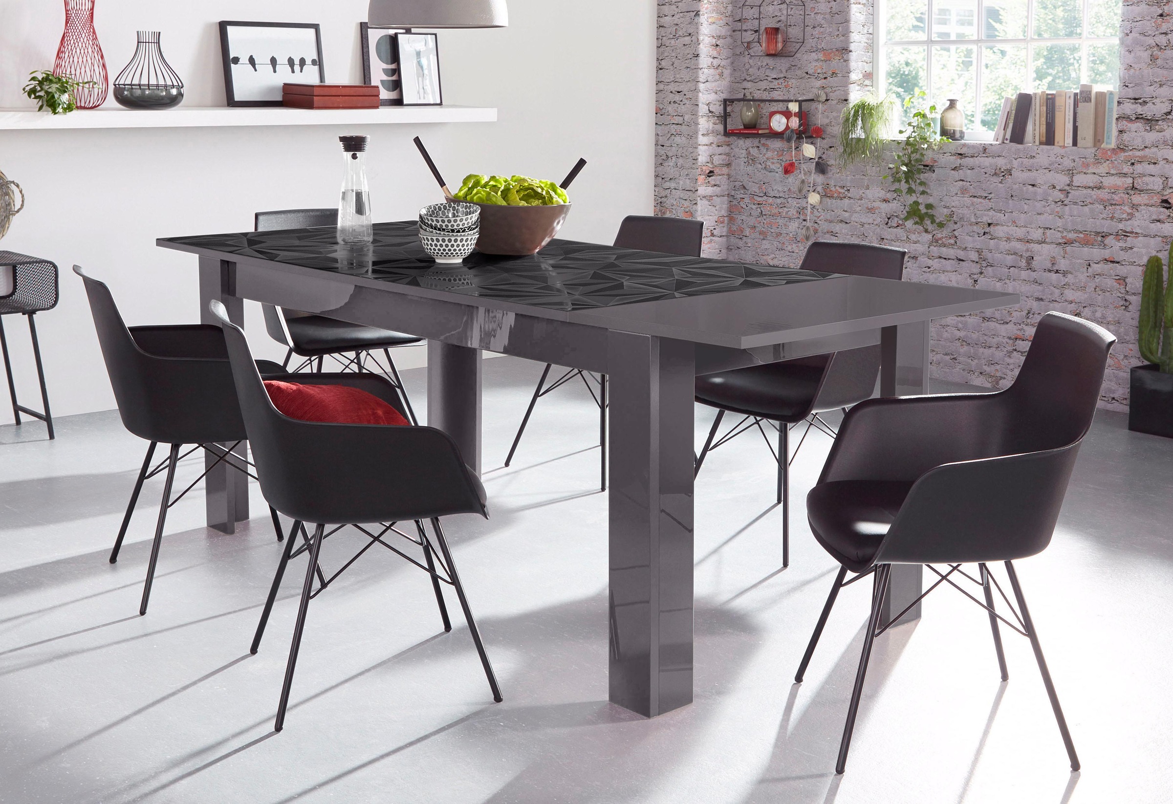 Thumbnail - Home affaire Esstisch "Prisma 180x90 cm, Esszimmertisch, ausziehbar, erweiterbar auf 228 cm" rechteckig,Tischplatte Stär...