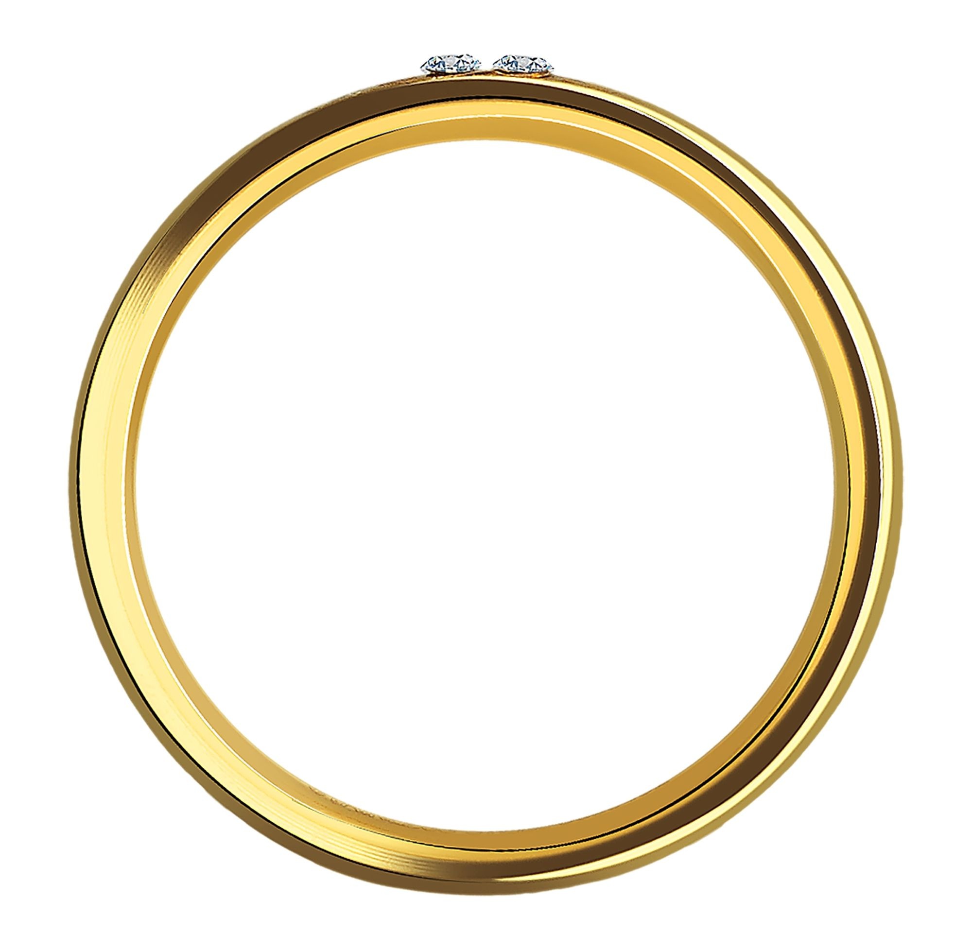 Adelia's Women's Finger Ring Stainless Steel Gold Size 54 2