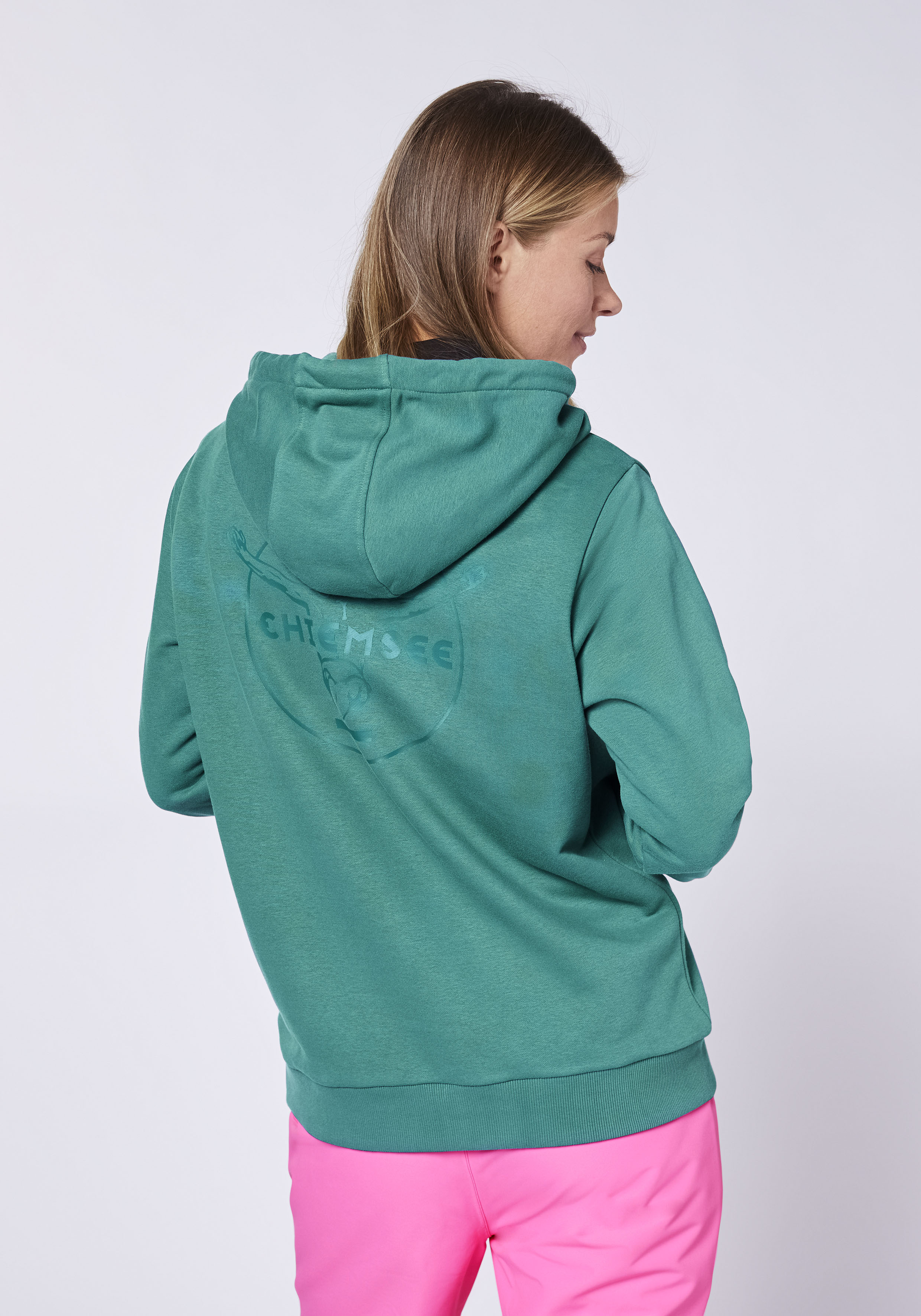 Chiemsee Kapuzensweatshirt, - mit großem, tonalen Logo Rubber Print auf dem Rücken
