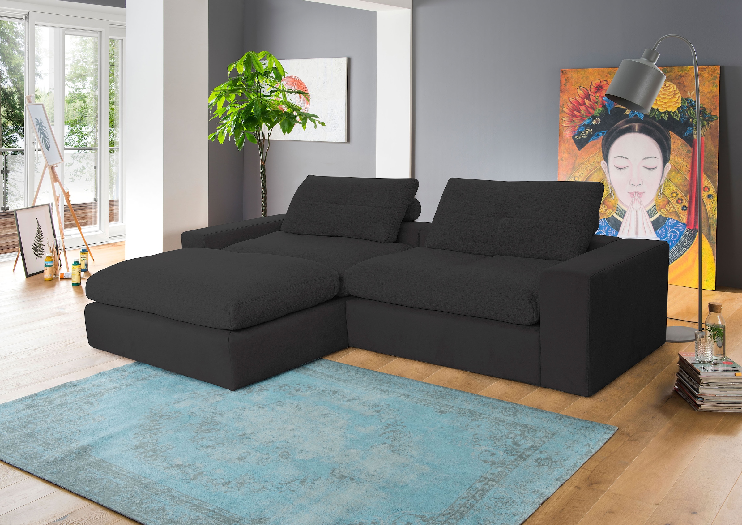 alina Ecksofa "Sandy", mit losen Sitz- und Rückenkissen günstig online kaufen