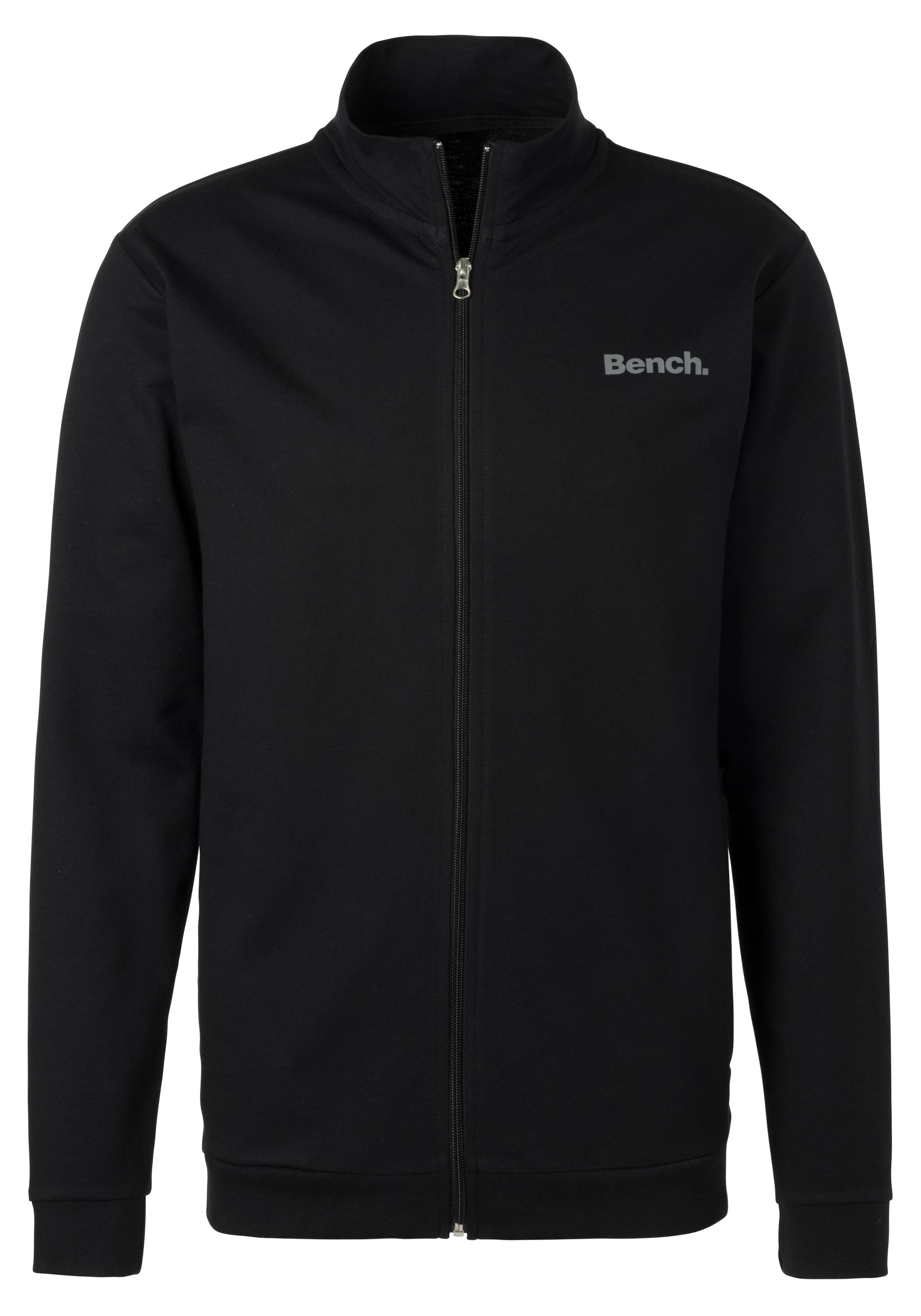 Bench. Loungewear Sweatjacke, mit Stehkragen aus leichter und bequemer Sweatware