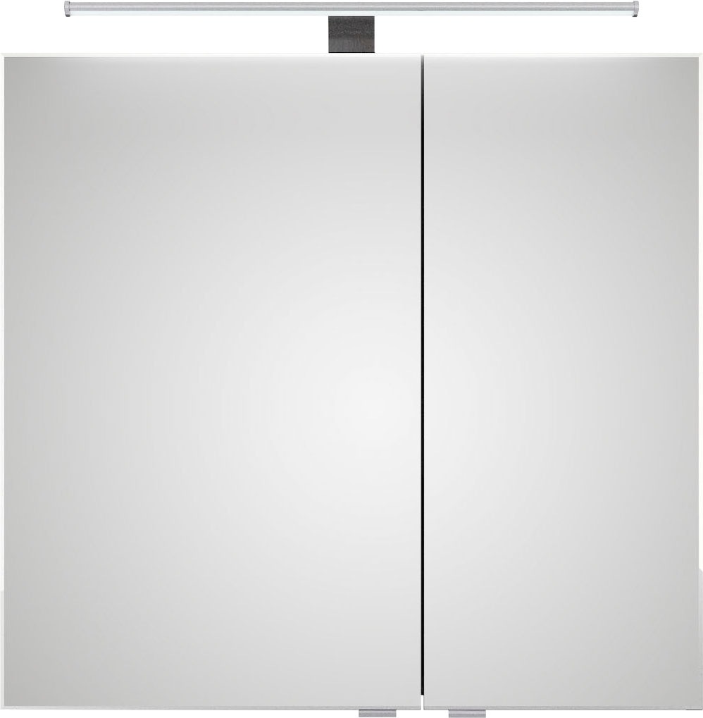 Saphir Badmöbel-Set »6005 Sprint 4-teilig, Keramik-Waschtisch mit LED-Spiegelschrank«, (5 St.), Unterschrank, Midischrank, inkl. Türdämpfer, 4 Türen, 5 Schubladen