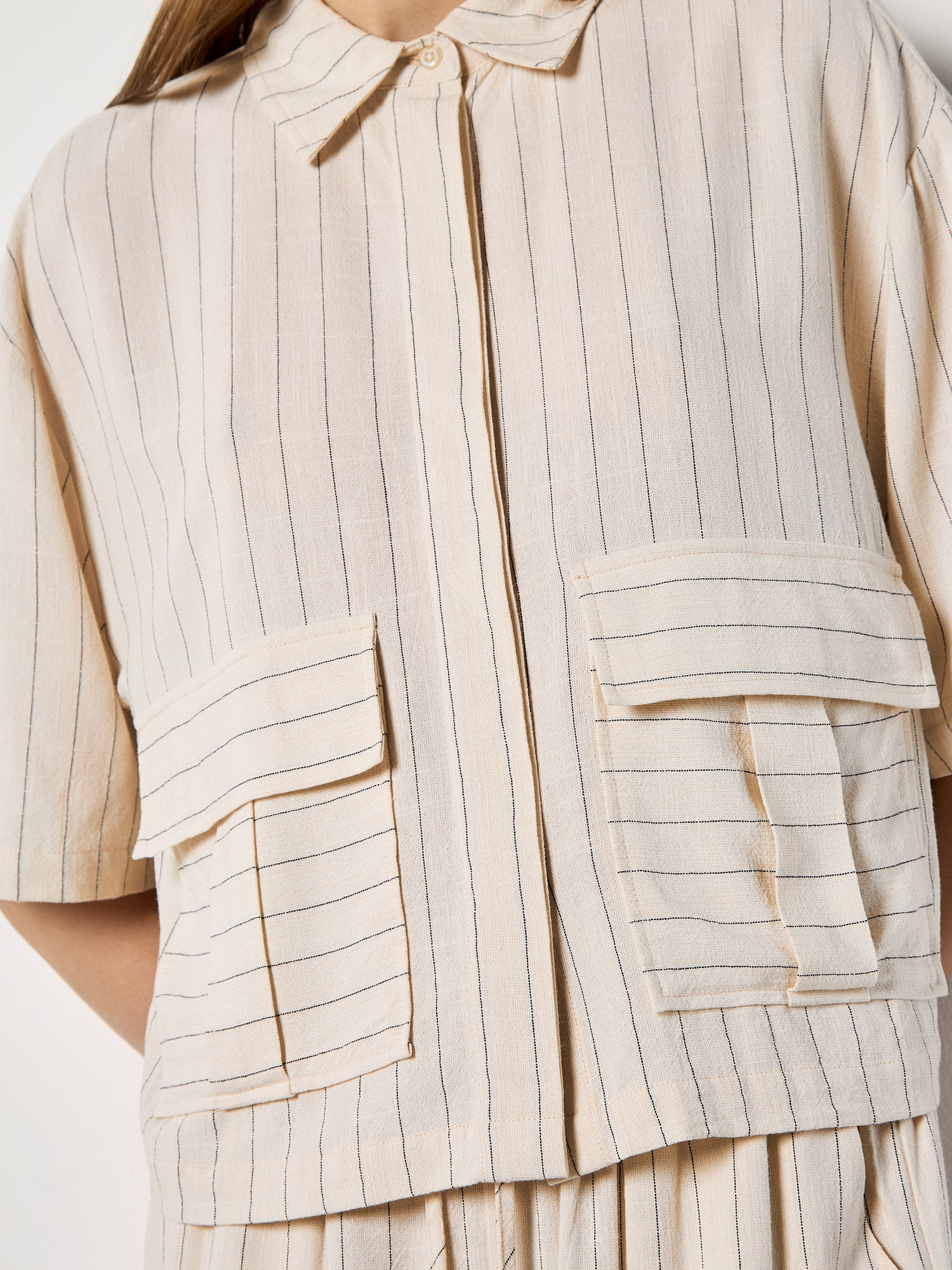 Apricot Hemdbluse »Bluse« mit verdecktem Verschluss
