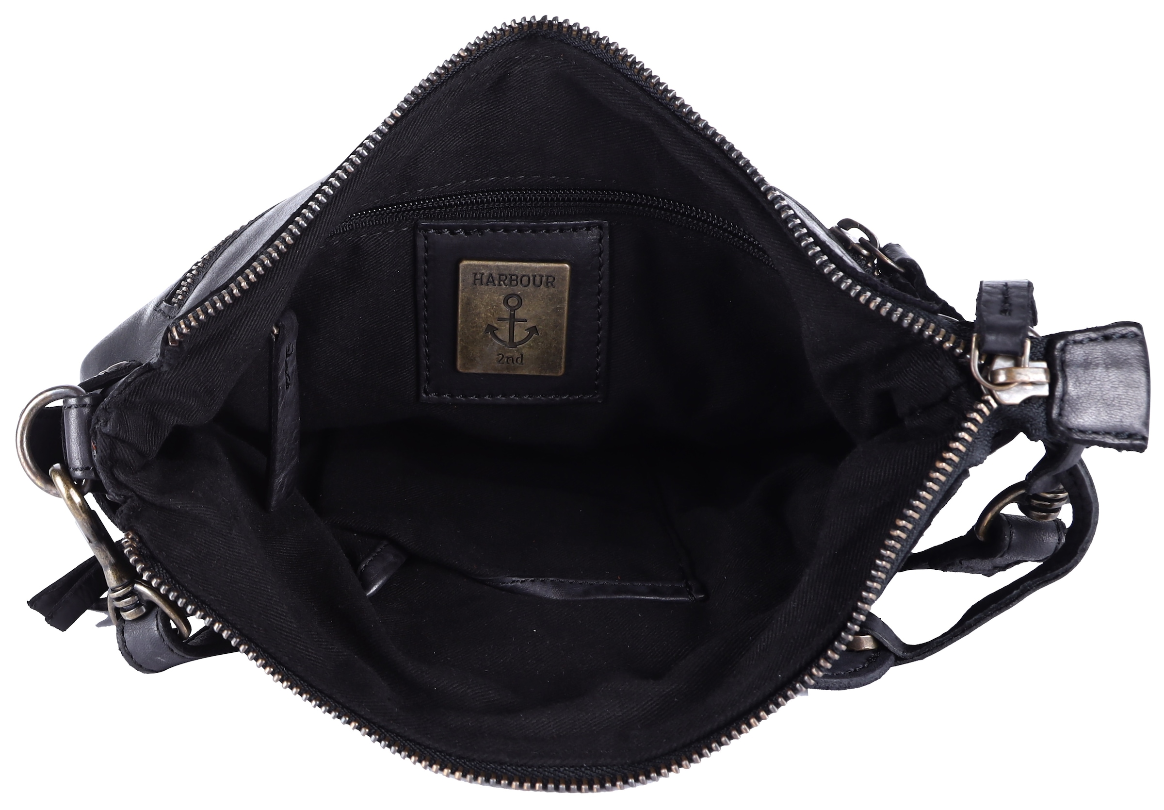 HARBOUR 2nd Handtasche »Isalie2«, Umhängetasche Tasche Damen mit Anker Anhänger