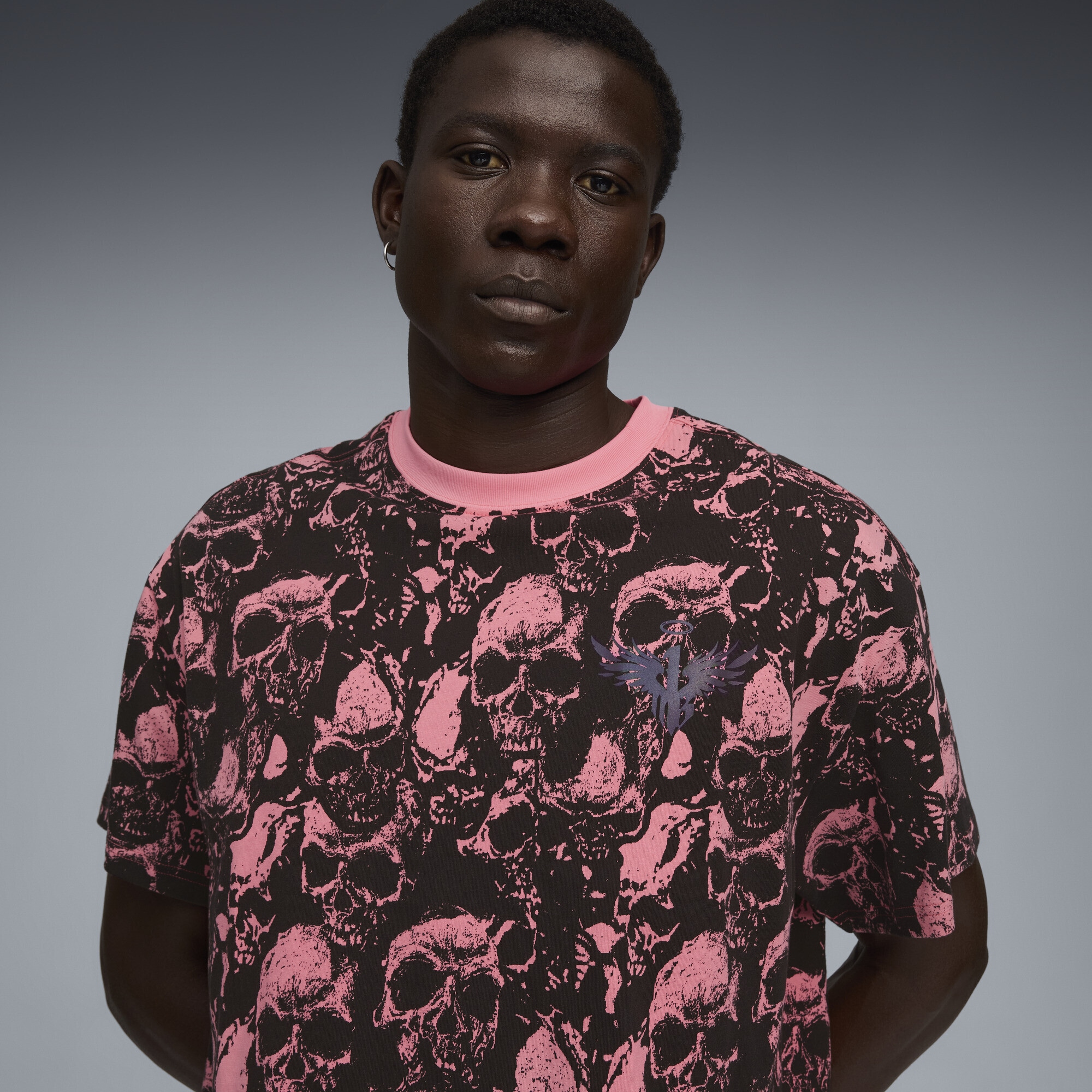 PUMA Trainingsshirt »World Tour-nament T-Shirt mit Allover-Print Herren«