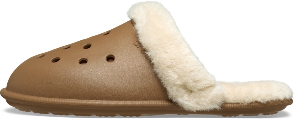 Crocs Pantoffel »Classic Fuzz Scuff«, Hausschuh, Clog mit Warmfutter
