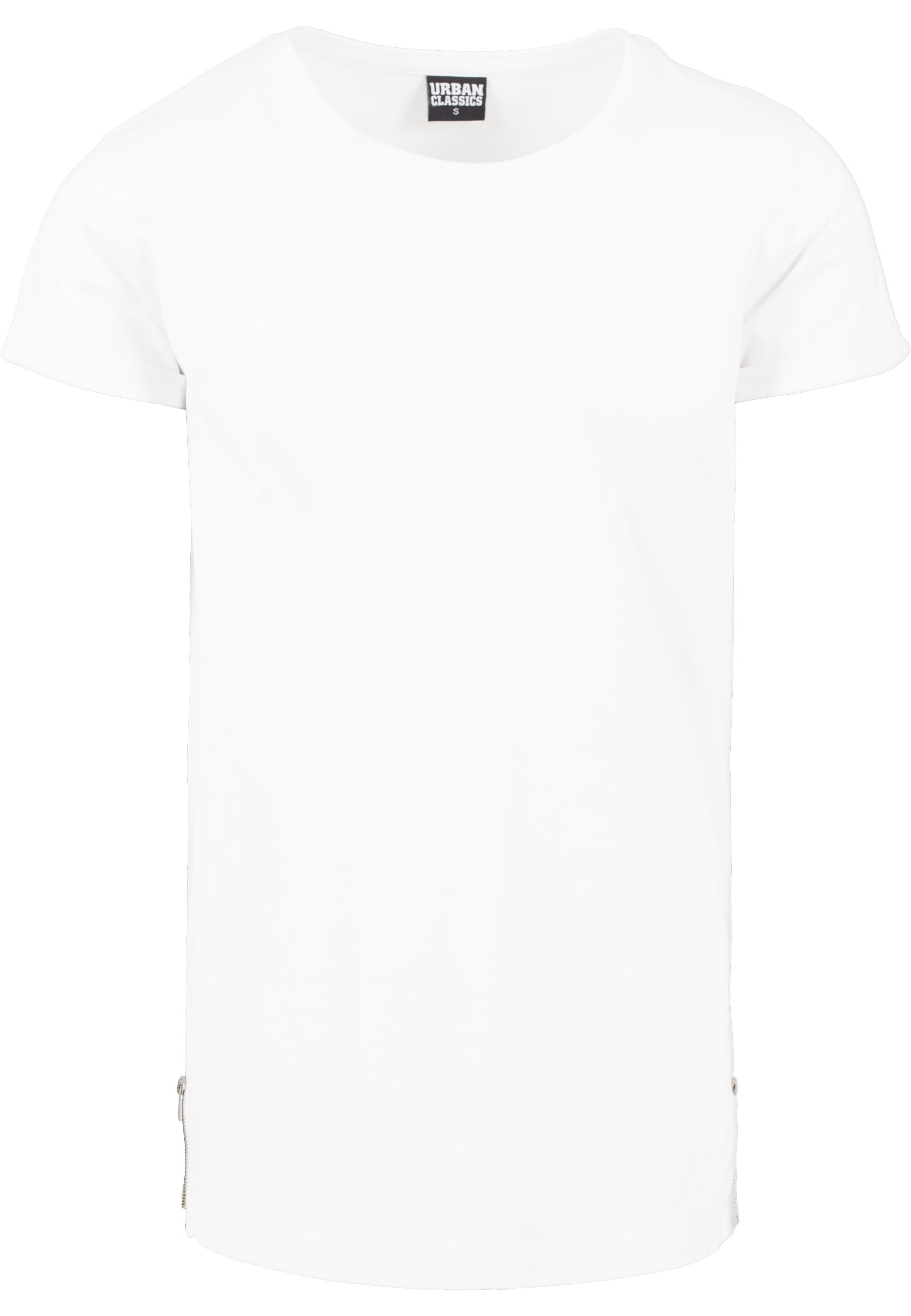 URBAN CLASSICS Longshirt "Urban Classics Herren Long Shaped Side Zip Tee" 1 Stk.