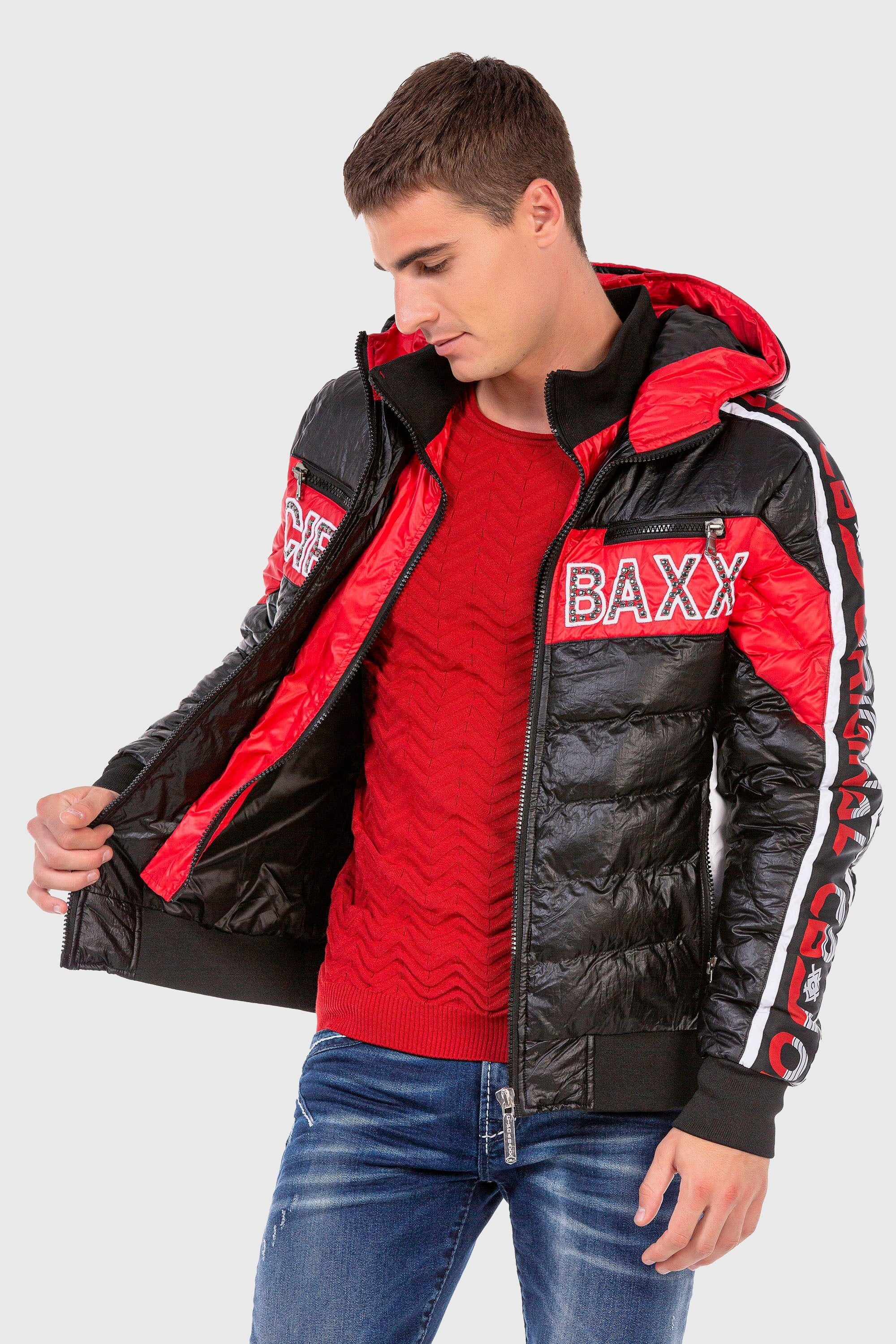 Cipo & Baxx Steppjacke »Jacke«, mit Kapuze, mit modischer Steppung