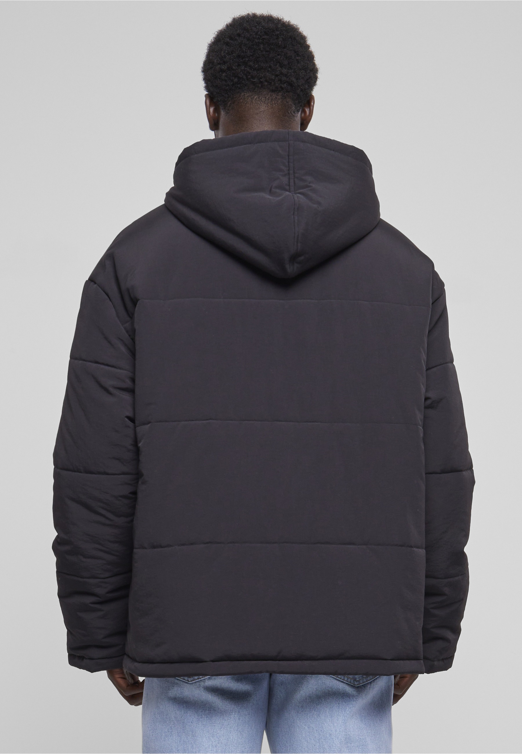 URBAN CLASSICS Allwetterjacke »Urban Classics Herren Hooded Block Puffer Jacket« 1 Stk. tlg. mit Kapuze