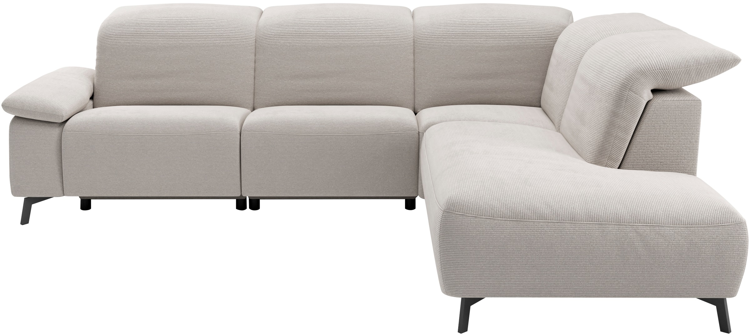 Musterring Ecksofa "MR 370, intelligenter Komfort im modernen Design" Optionale Relaxfunktion, flexible Kopfteile & klappbare Armlehnen