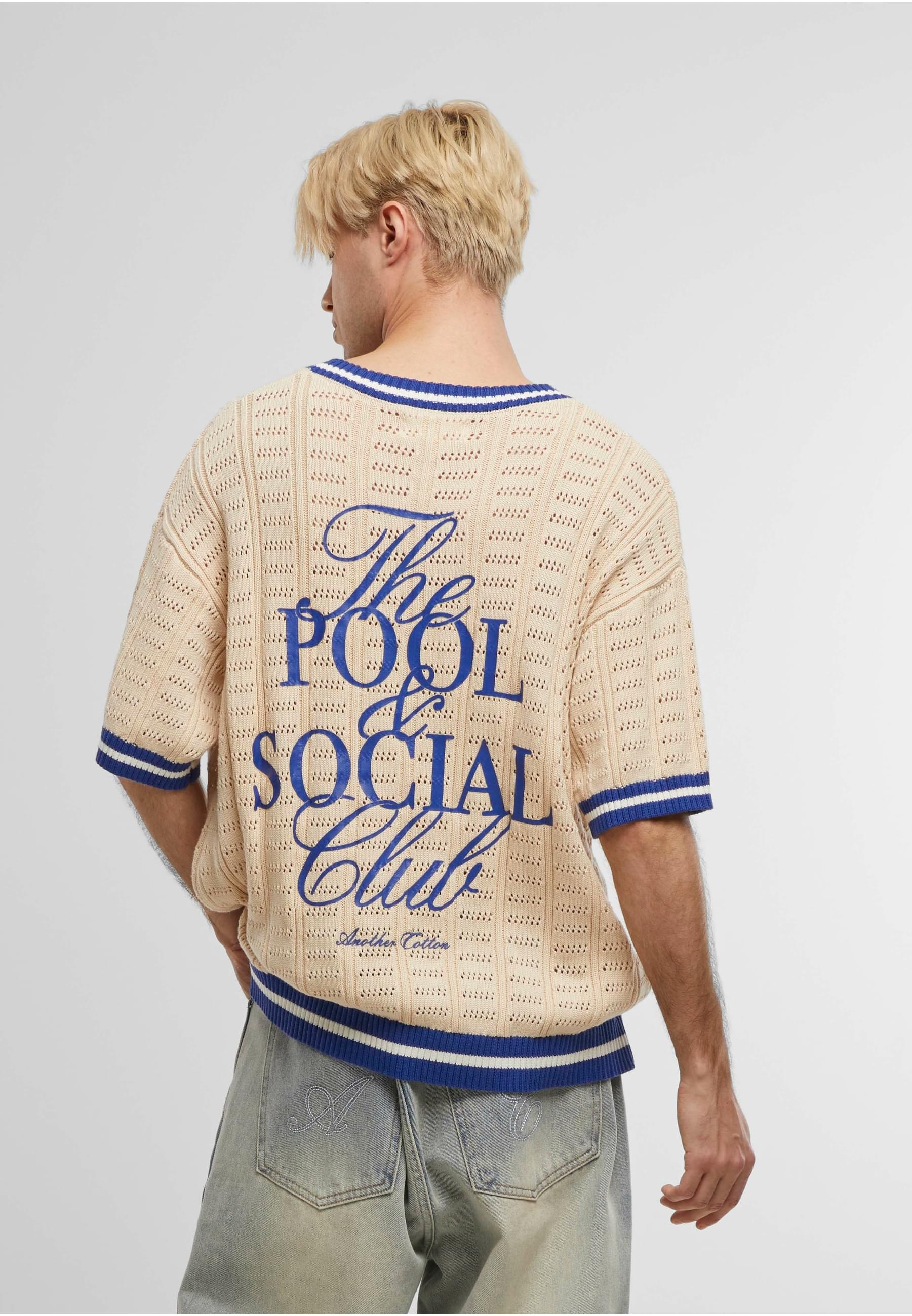 Another Cotton Lab T-Shirt »Another Cotton Lab Pool&Social Club Knit Tee«, (1 tlg.)