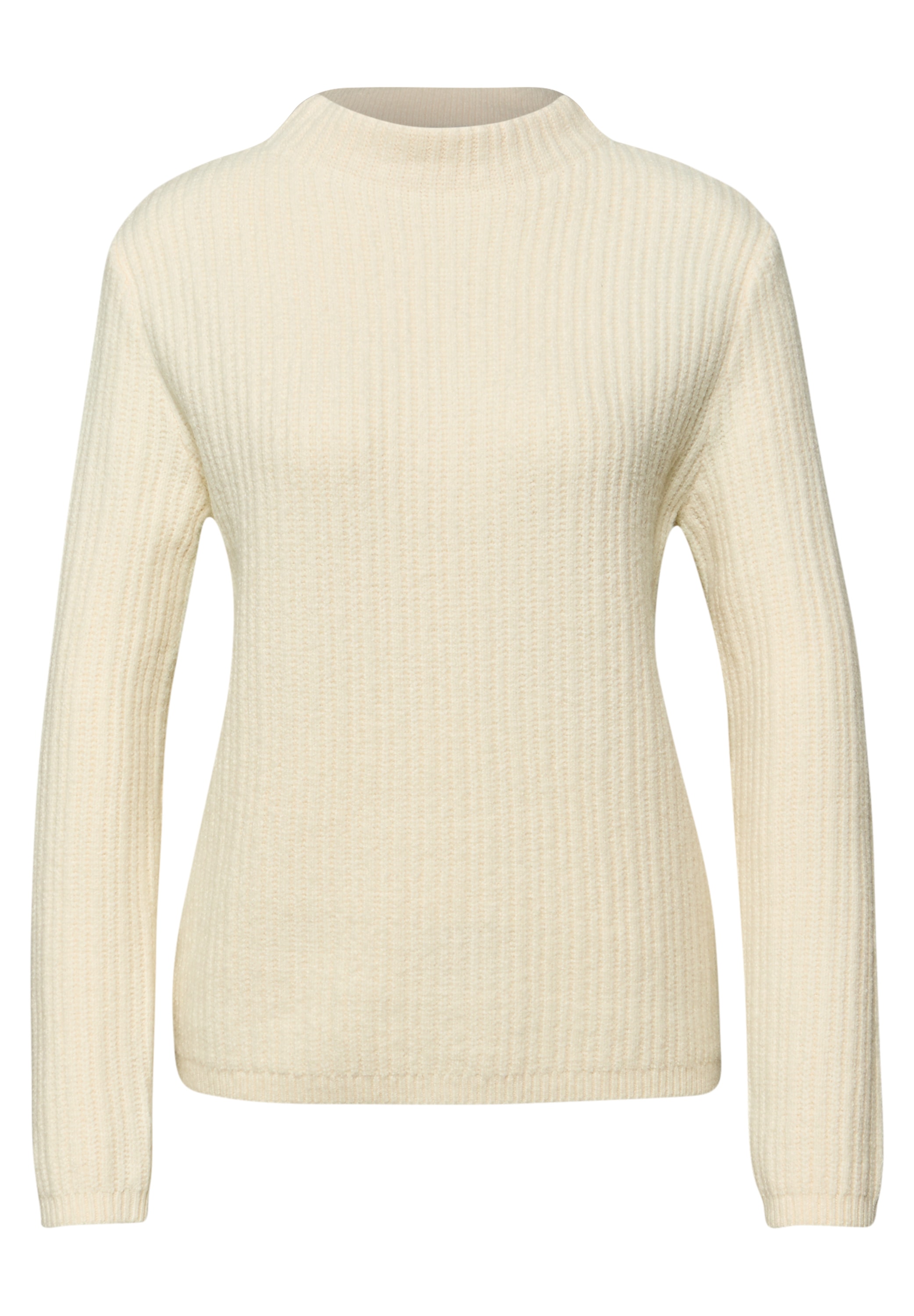 STREET ONE Stehkragenpullover mit Struktur-Optik