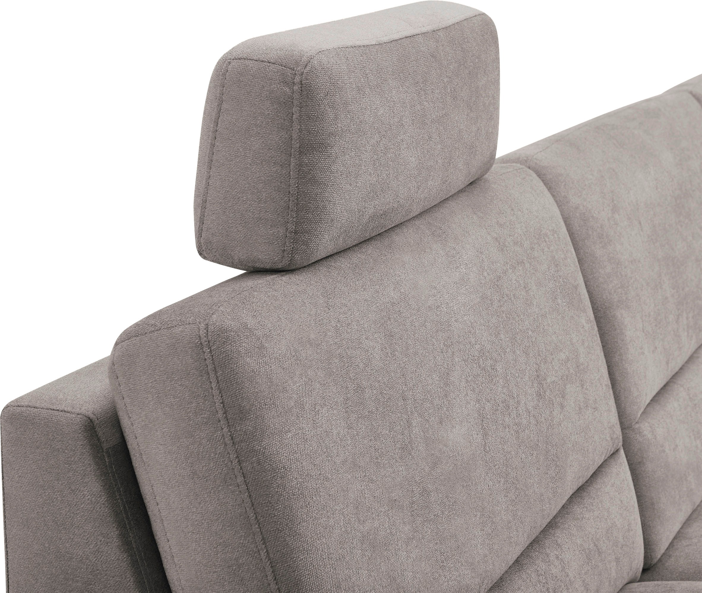 CALIZZA INTERIORS Ecksofa »Onyx L-Form«, Recamiere links oder rechts, wahlweise mit Bettfunktion, Breite 270 cm