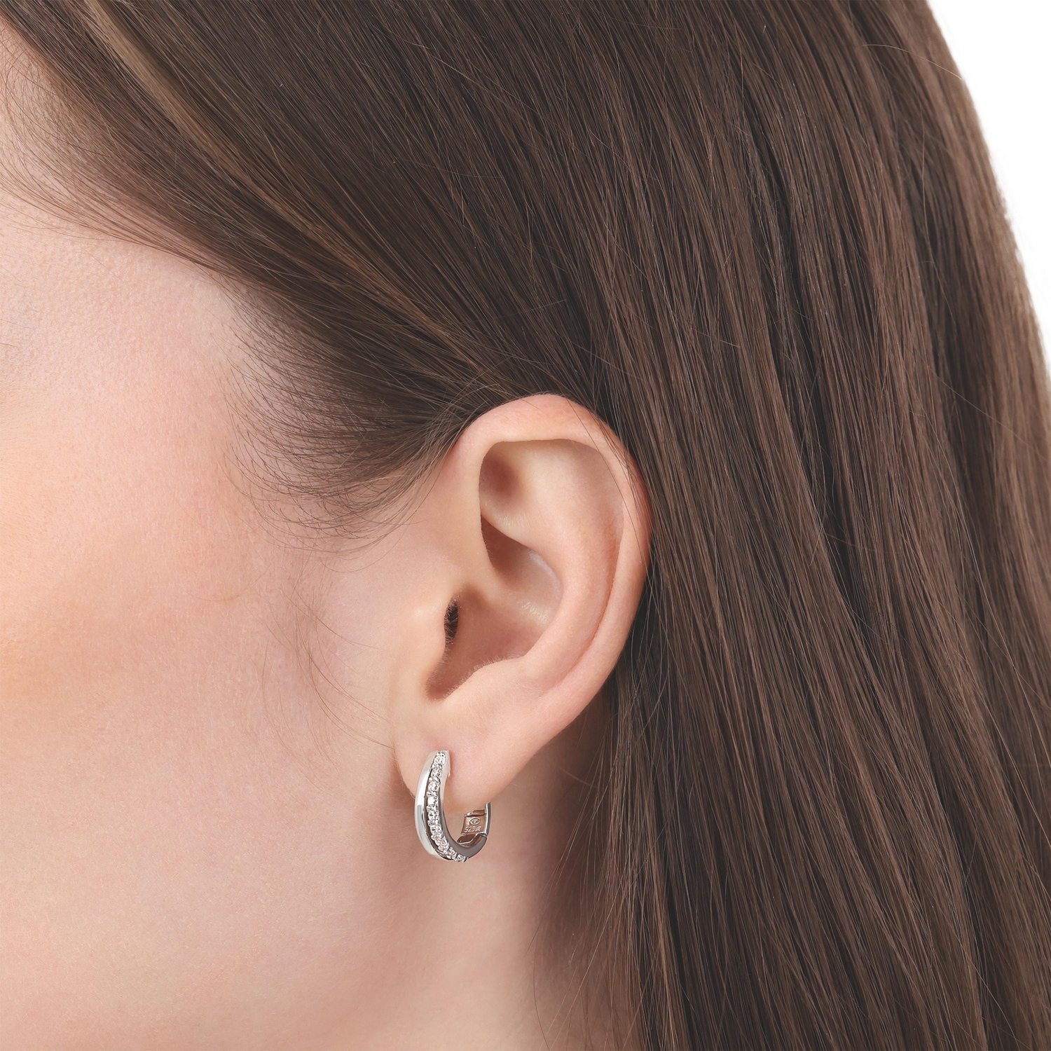 TOM TAILOR Paar Creolen »Schmuck Geschenk Silber 925« mit Zirkonia (synth.)