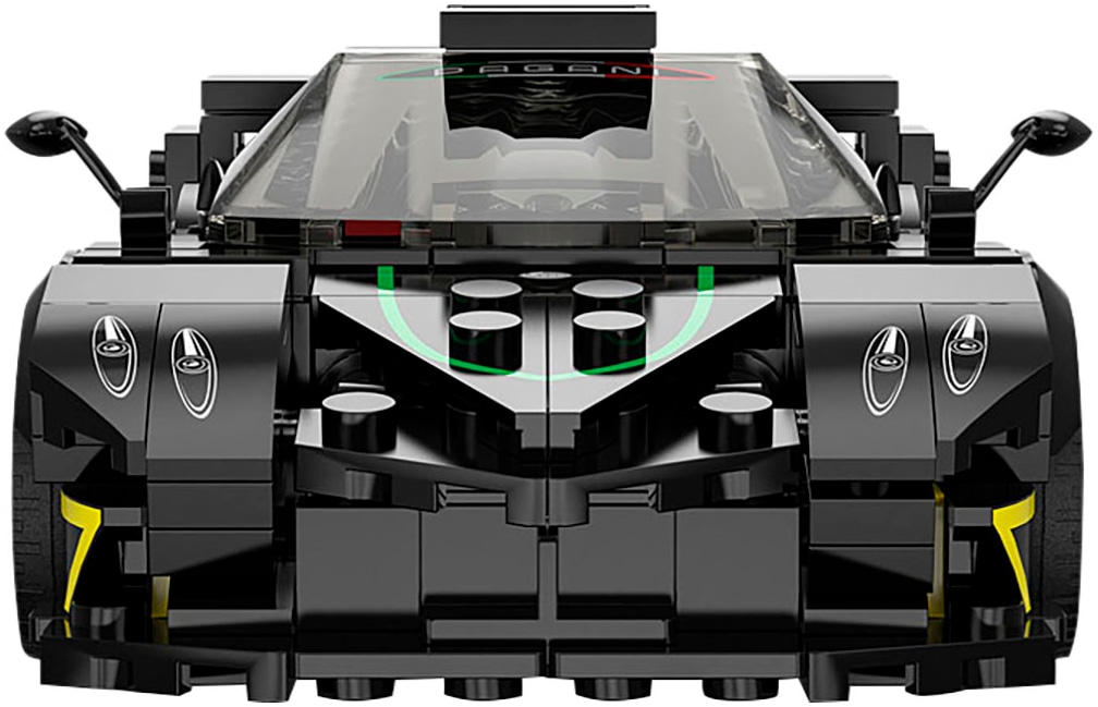 Jamara Konstruktions-Spielset »Pagani Zonda R 1:28 schwarz Bricks«, (387 St.), im Maßstab 1:28, offiziell lizensiert