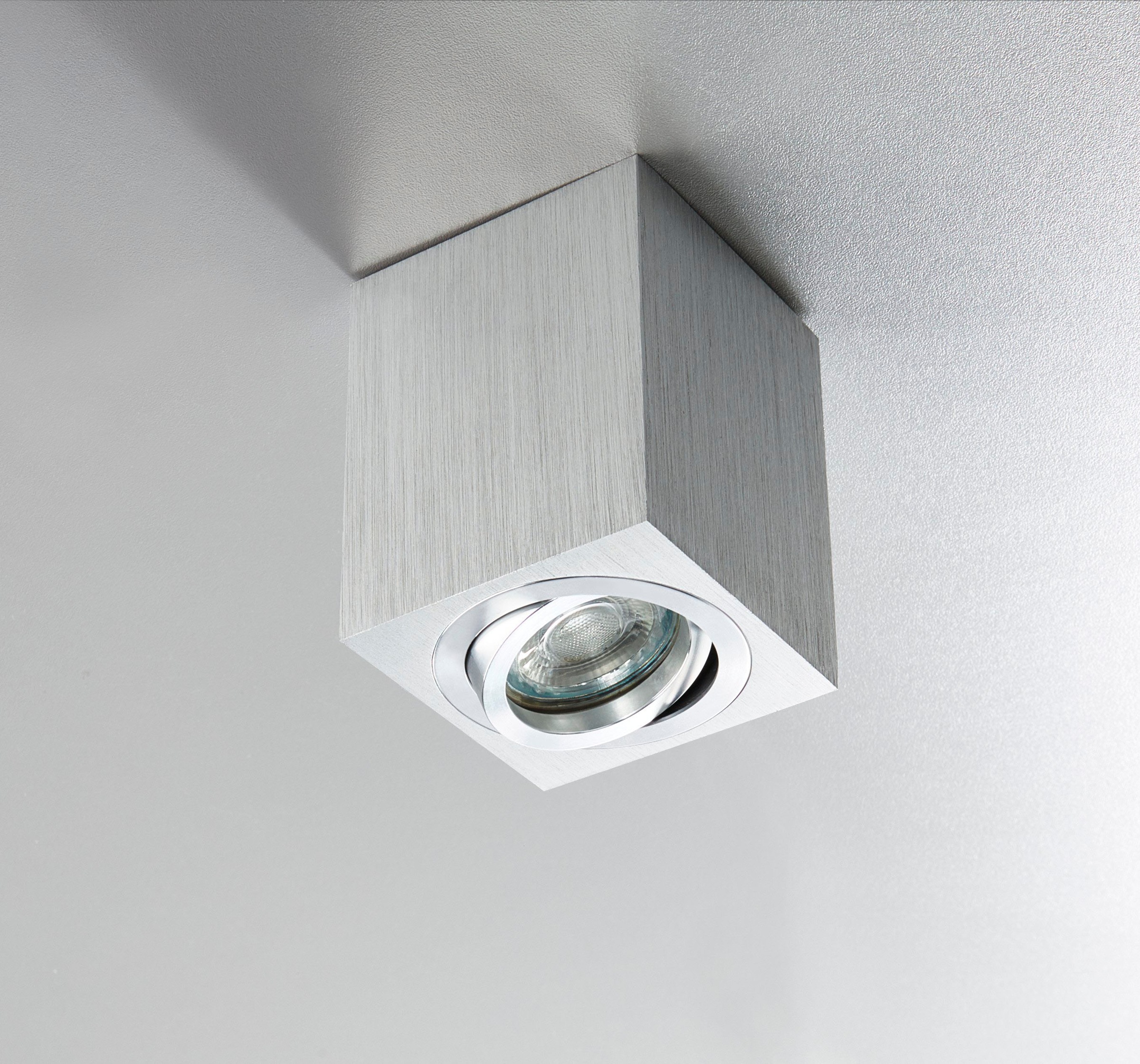 HEITRONIC Deckenleuchte »ADL8001«, 1 flammig, Leuchtmittel GU10 | ohne Leuchtmittel, Aufbauleuchte,Aufbaulampe, für Esszimmer, Flur, Wohnzimmer, schwenkbar
