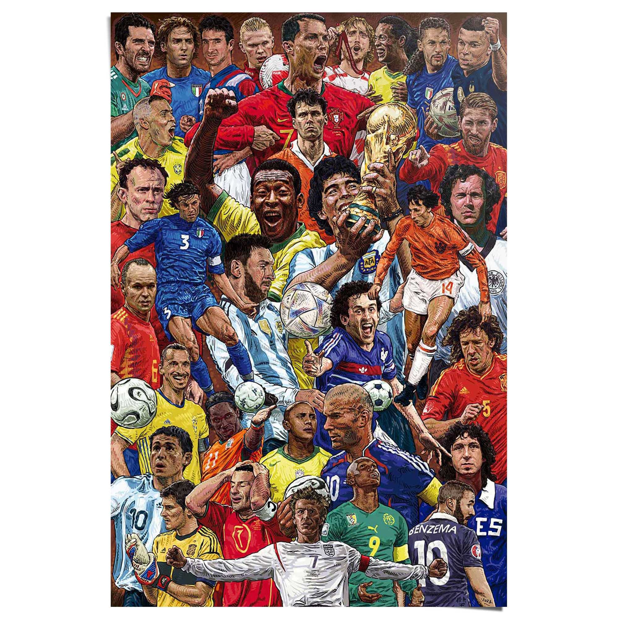 Reinders! Poster »Legendäre Fußballspieler«
