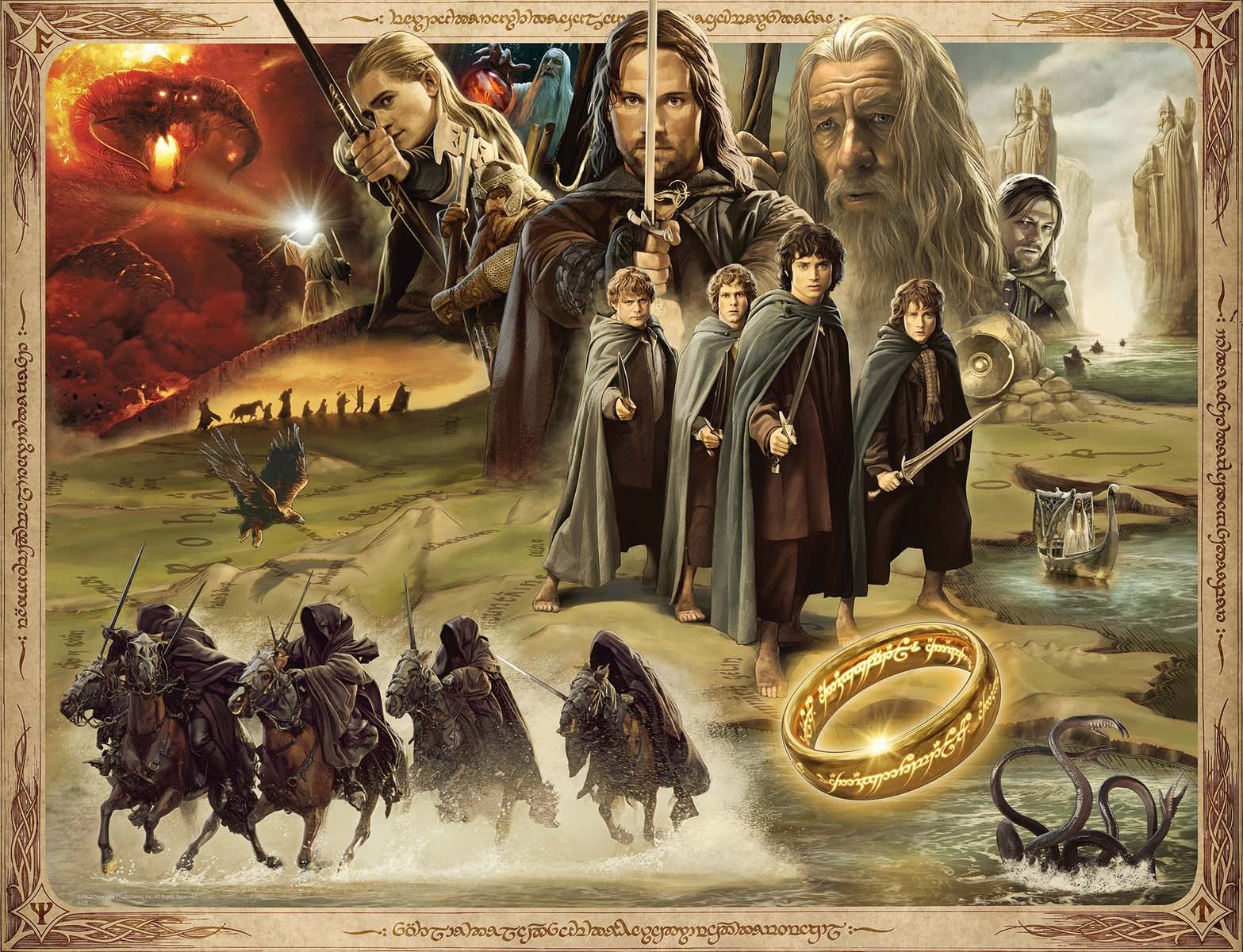 Ravensburger Puzzle »Herr der Ringe, The Fellowship of the Ring«, Made in Germany