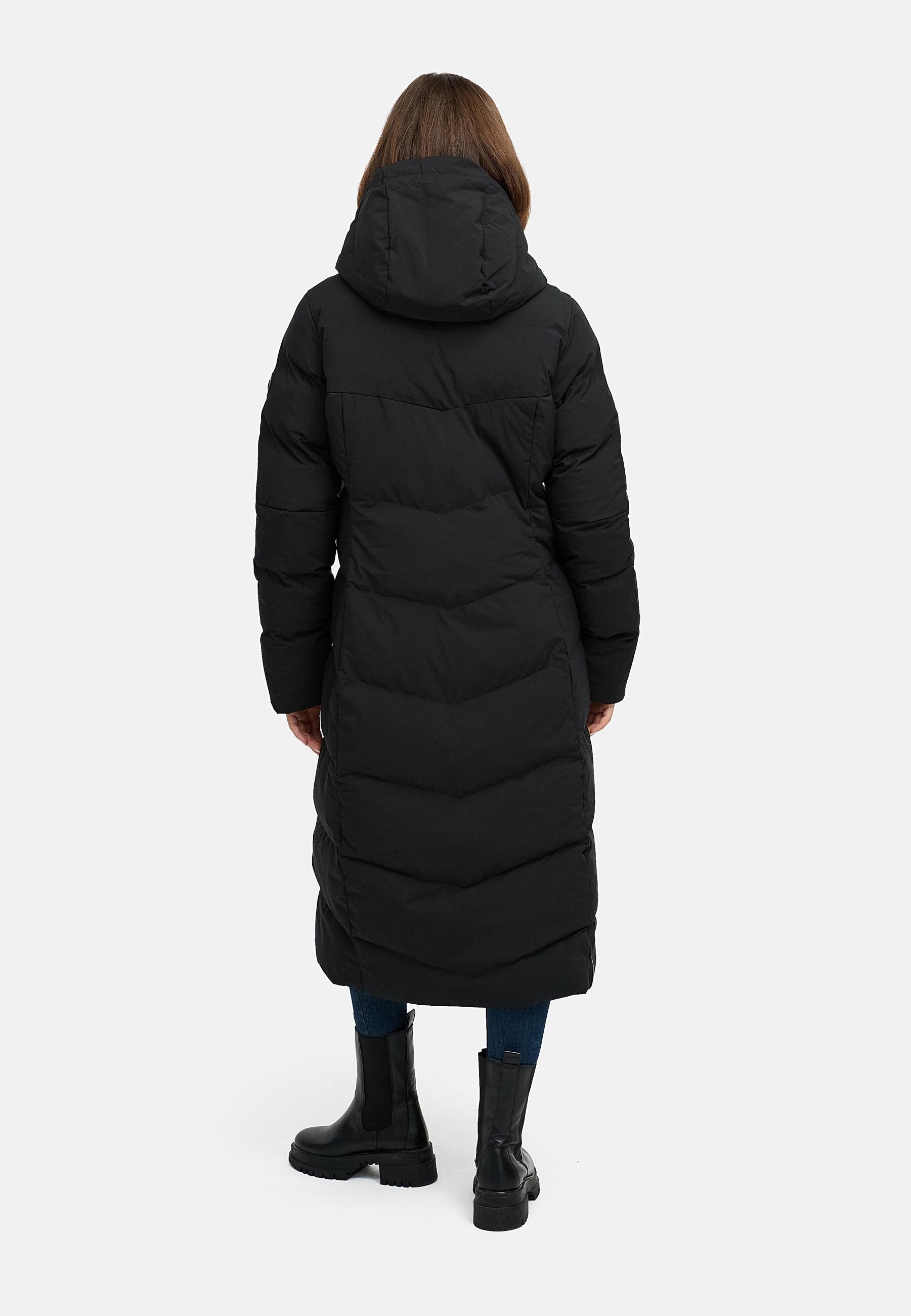 Ragwear Wintermantel »Pavla Long Soft YOUMODO«, Wasserdichter Steppmantel mit Kuschelkragen