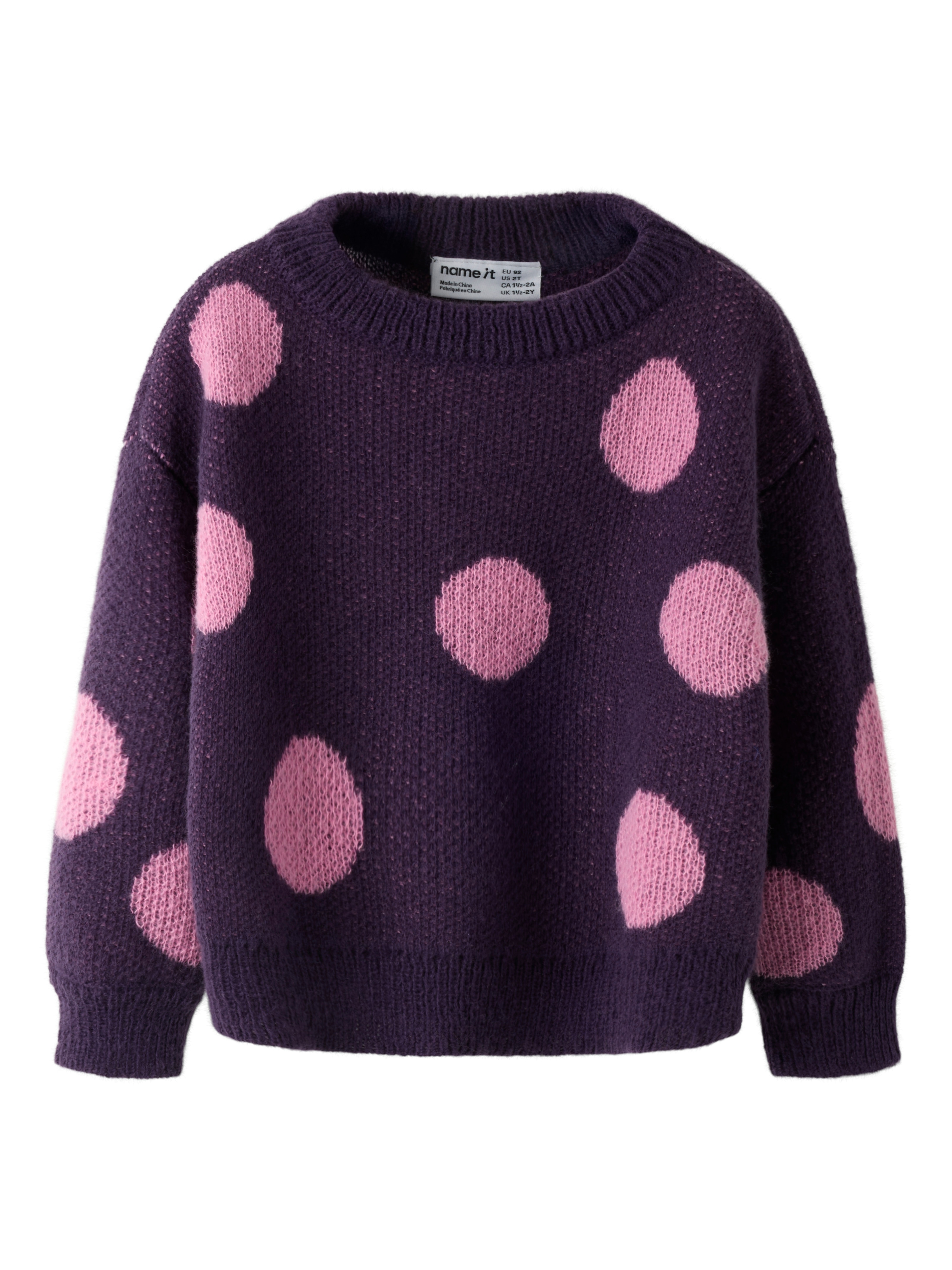 Name It Rundhalspullover "NMFOLISA LS KNIT BF" Kunstfaser, regular fit