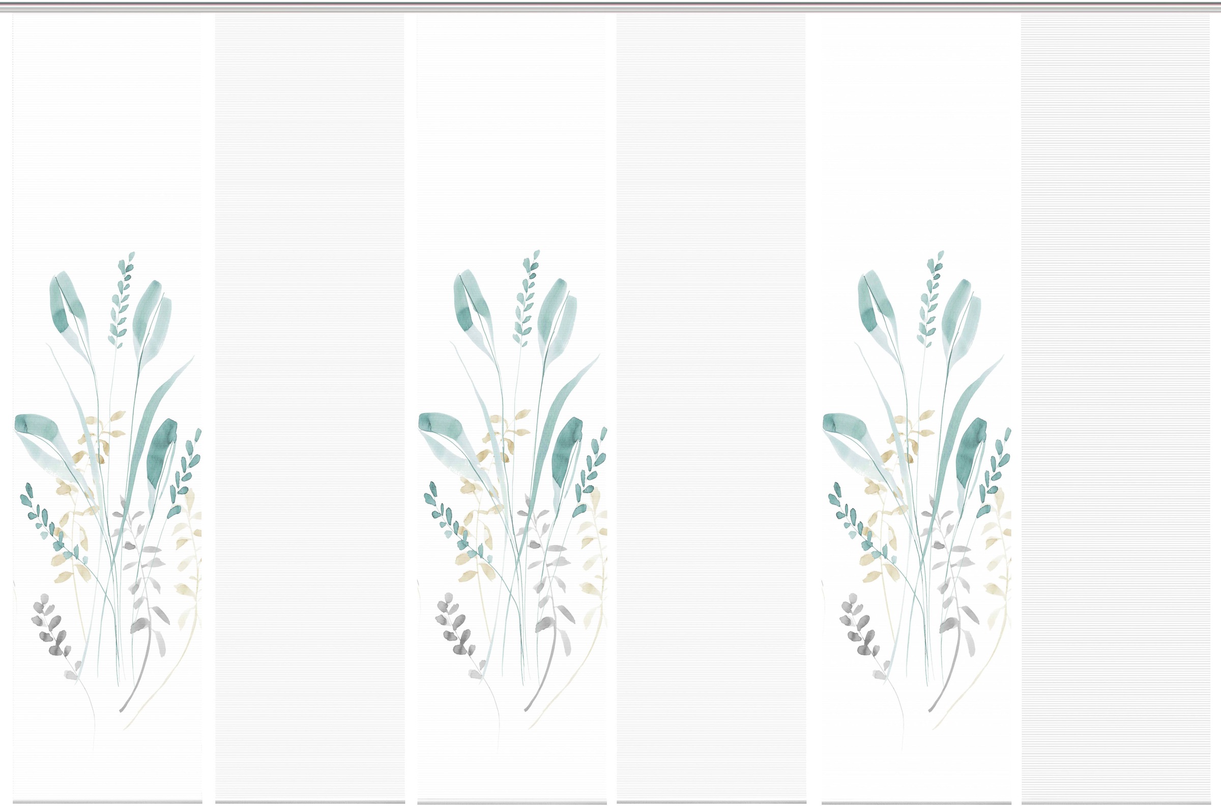 Thumbnail - Vision S Schiebegardine "AYENE 6er SET" Paneelwagen 6 Stk. tlg. Schiebevorhang Digidruck 6er Set AYENE