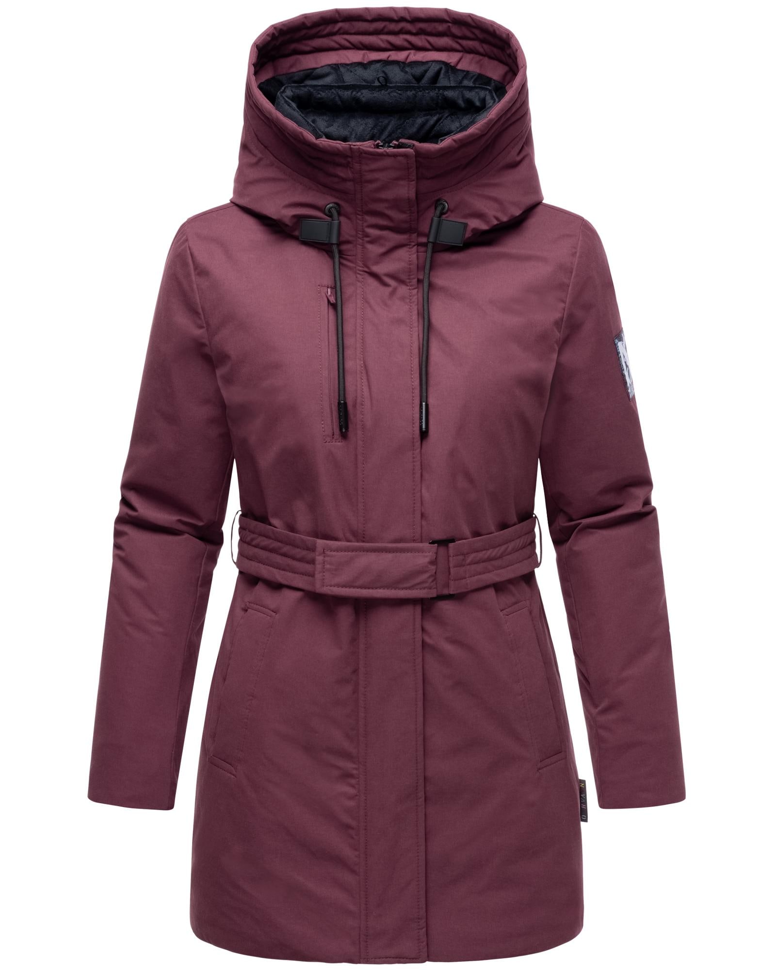 Winterjacke »Eishauch 14«, mit Kapuze, Damen Winterparka mit Taillengürtel und...