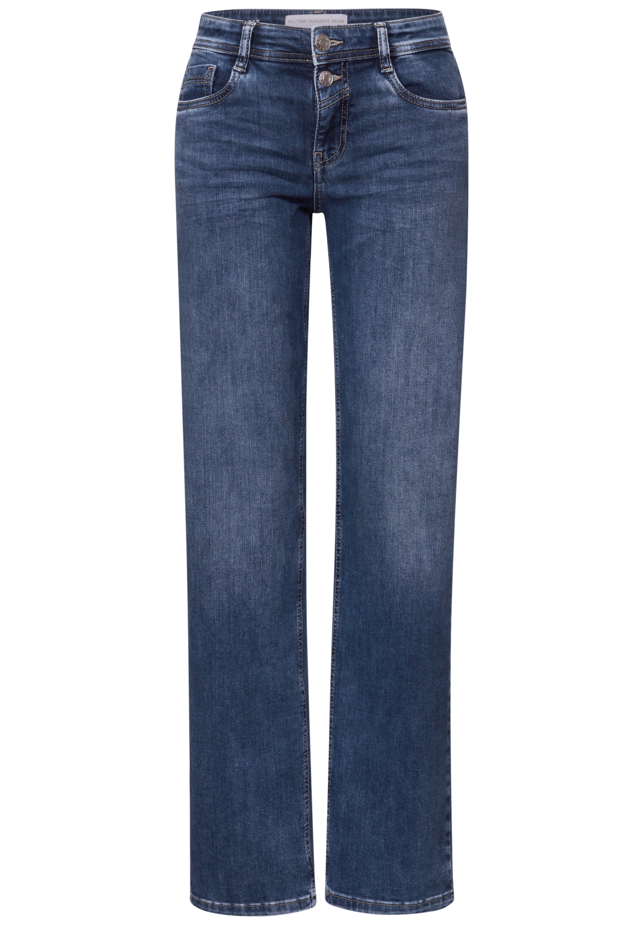 STREET ONE Comfort-fit-Jeans, Middle Waist