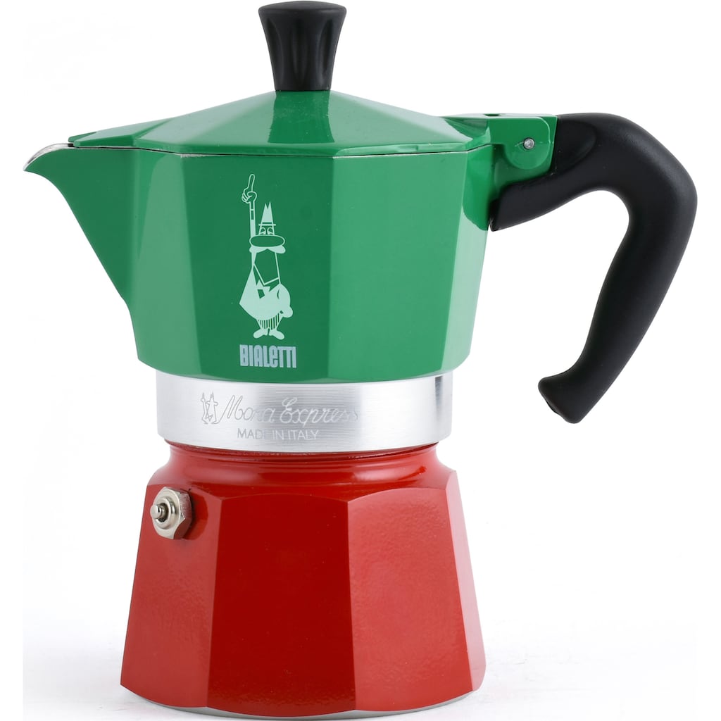 BIALETTI Espressokocher »Moka Express Tricolore Italia«, 0,27 l Kaffeekanne, 6 Tassen