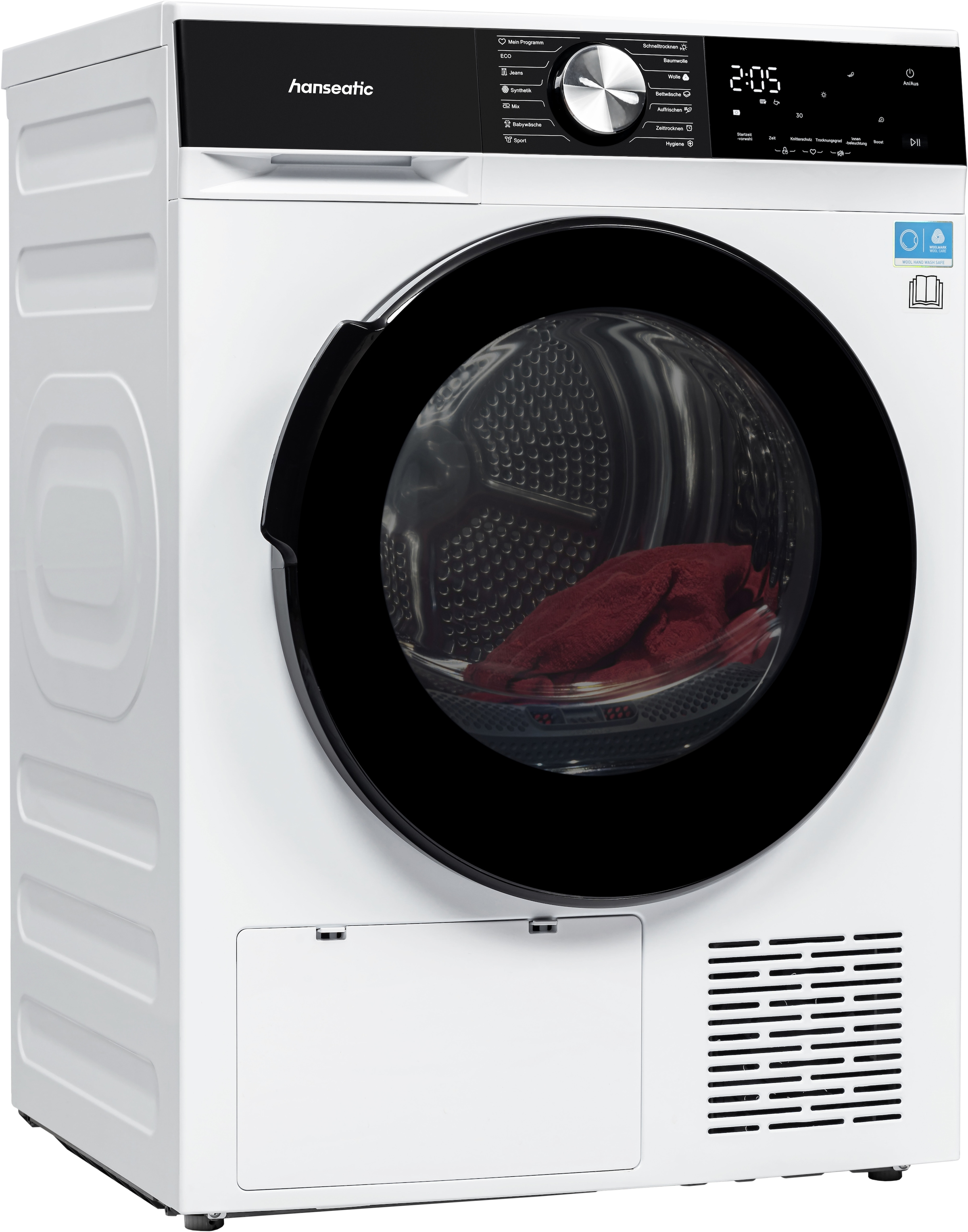 Hanseatic Wärmepumpentrockner "HWT8BGT" UV-Funktion zur Desinfektion günstig online kaufen