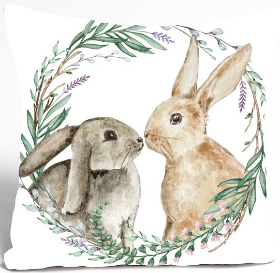 queence Dekokissen "Berti" süßer Hase günstig online kaufen