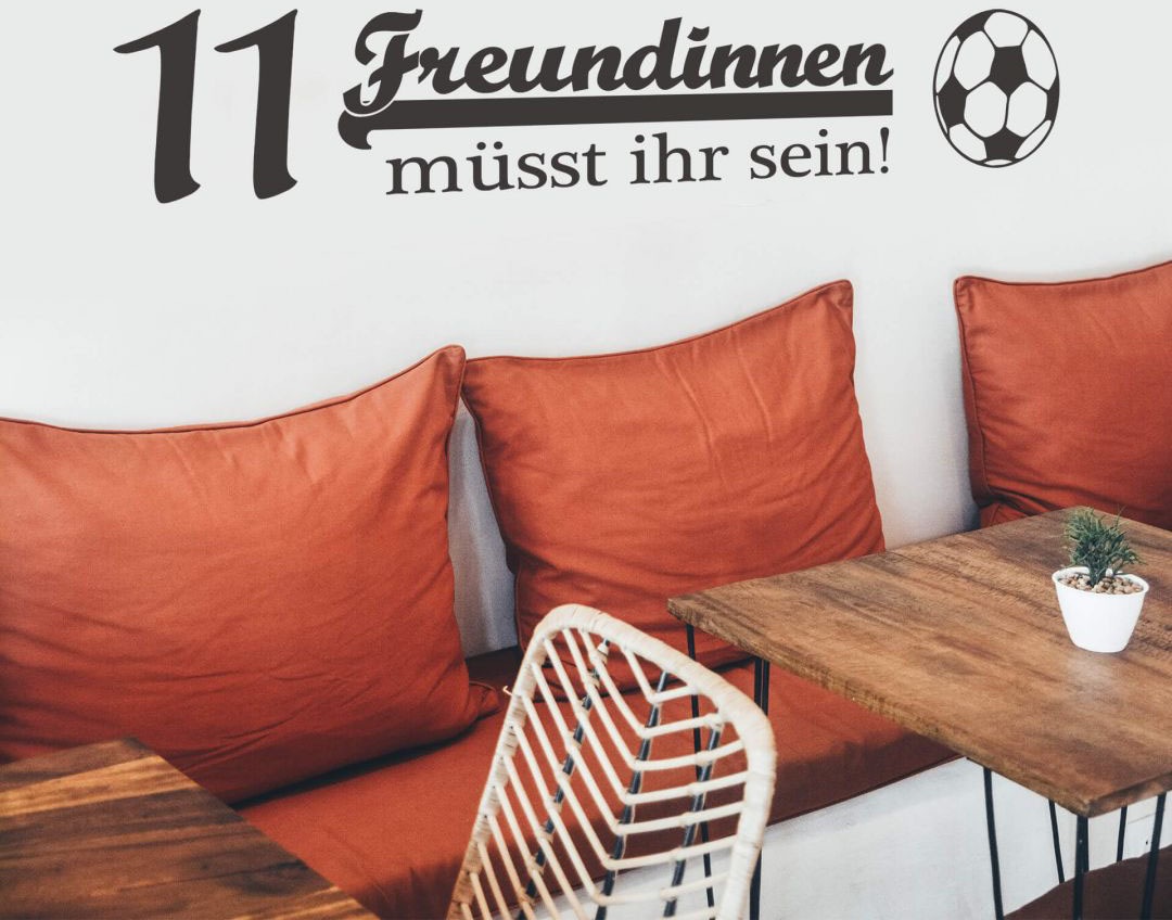 Wall-Art Wandtattoo »Fußball 11 Freundinnen«, (1 St.), selbstklebend, entfernbar