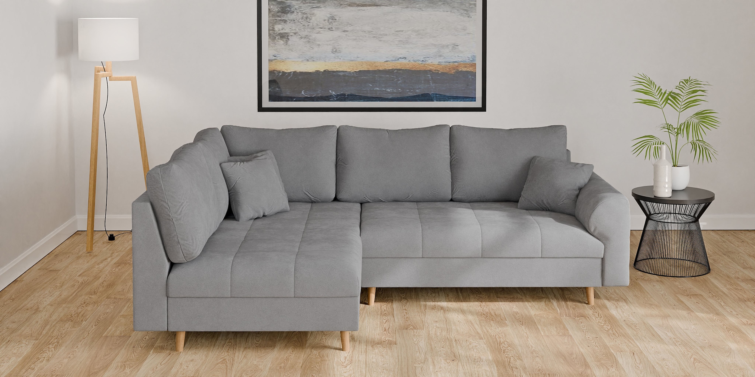 Home affaire Ecksofa "CHARRE L-Form mit Ottomane, Maße B/T/H: 231/161/81 cm günstig online kaufen