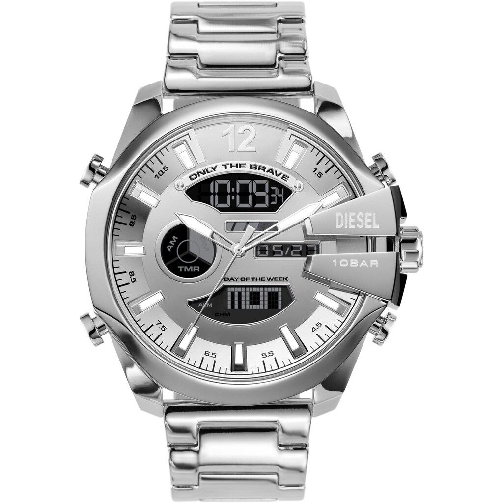 Diesel Digitaluhr »MEGA CHIEF, DZ4648«, Quarzuhr, Armbanduhr, Herrenuhr